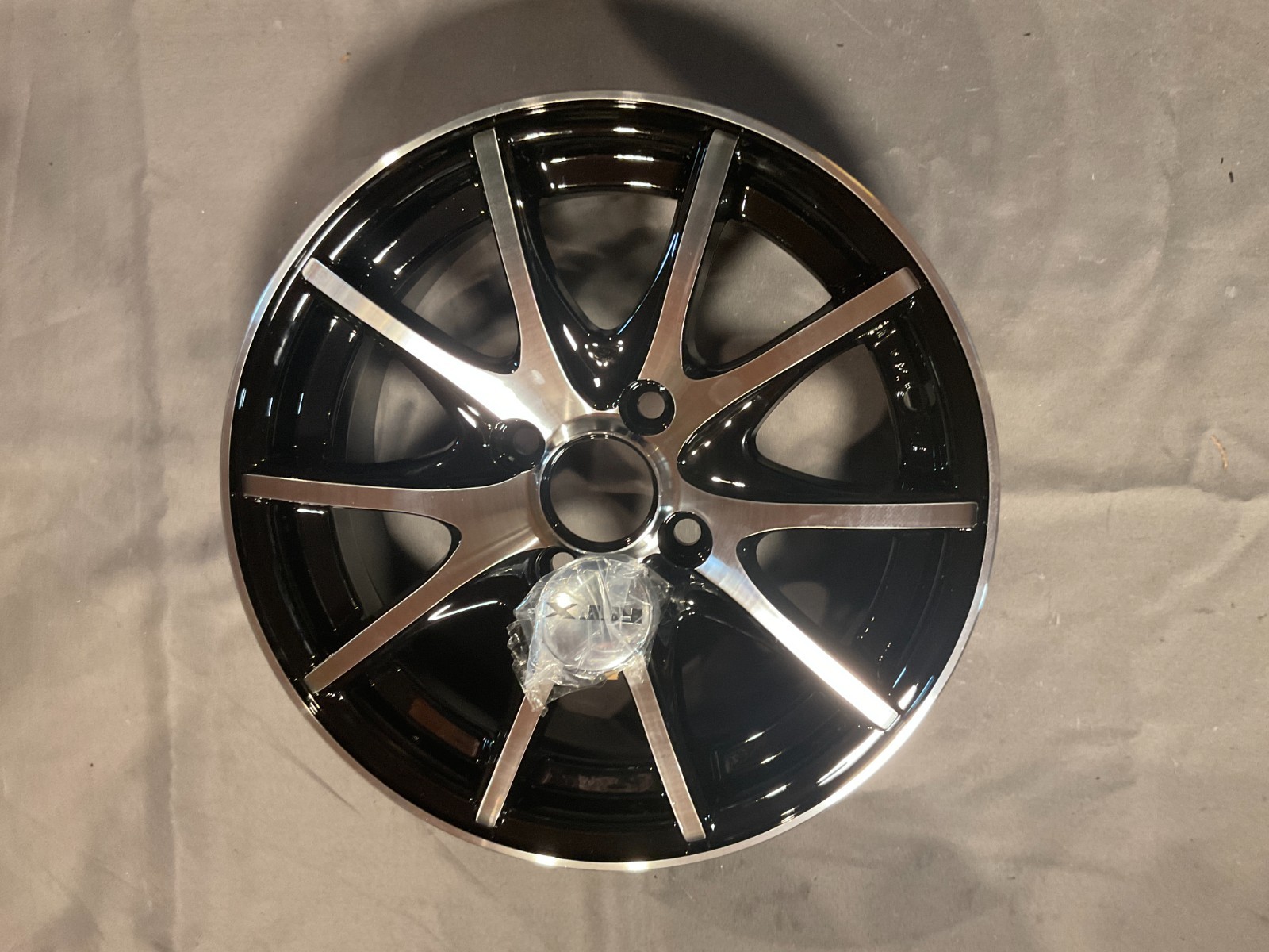 14x6 RTX Snare Black Machined 4x100 ET38 Wheel Rim (Open Box)
