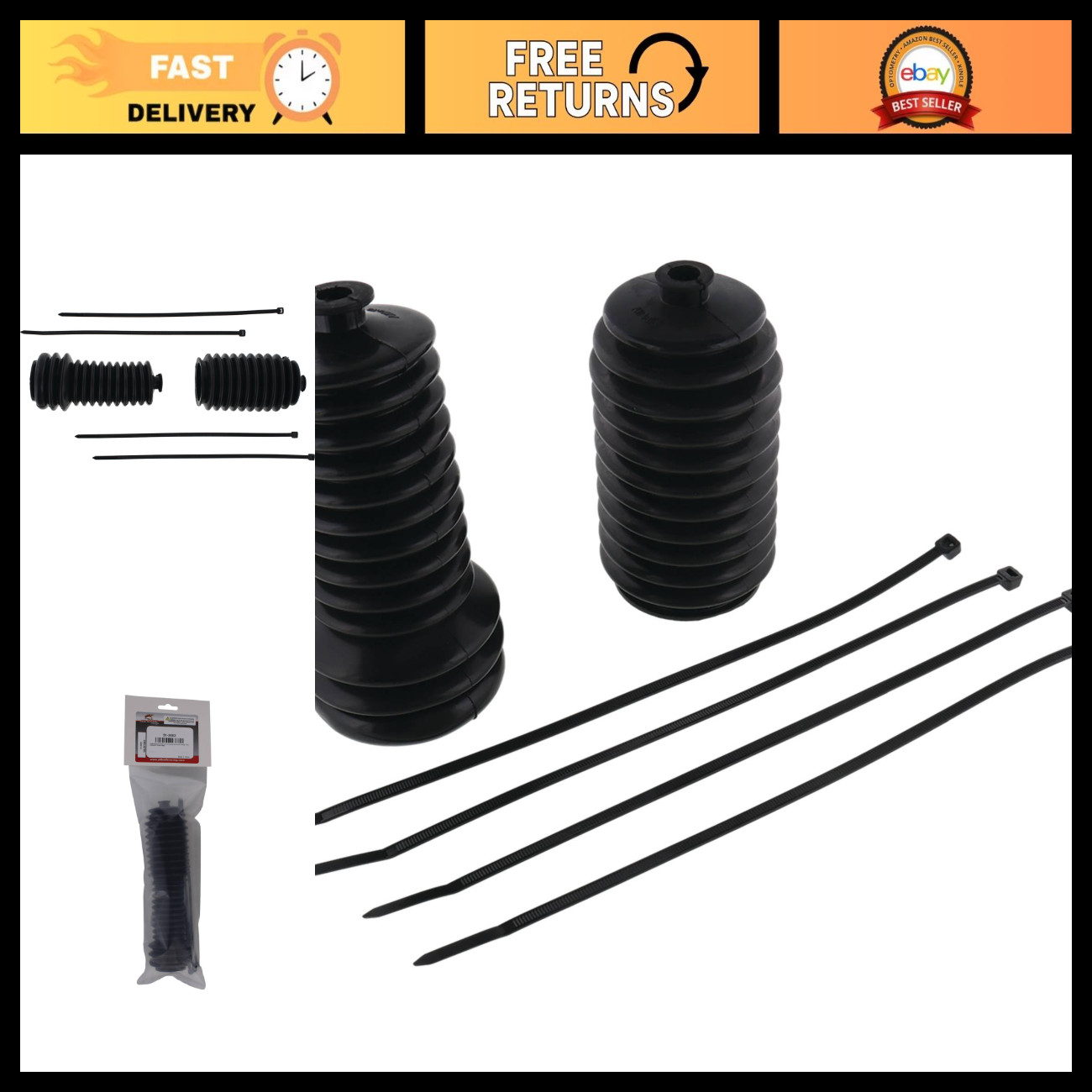 Tie Rod Boot Kit for Can-Am Commander 1000 - 14mm Replacement, Red, Durable Part Tie Rod Boot Kit for Can-Am Commander 1000 - 14mm Replacement, Red, Durable Part