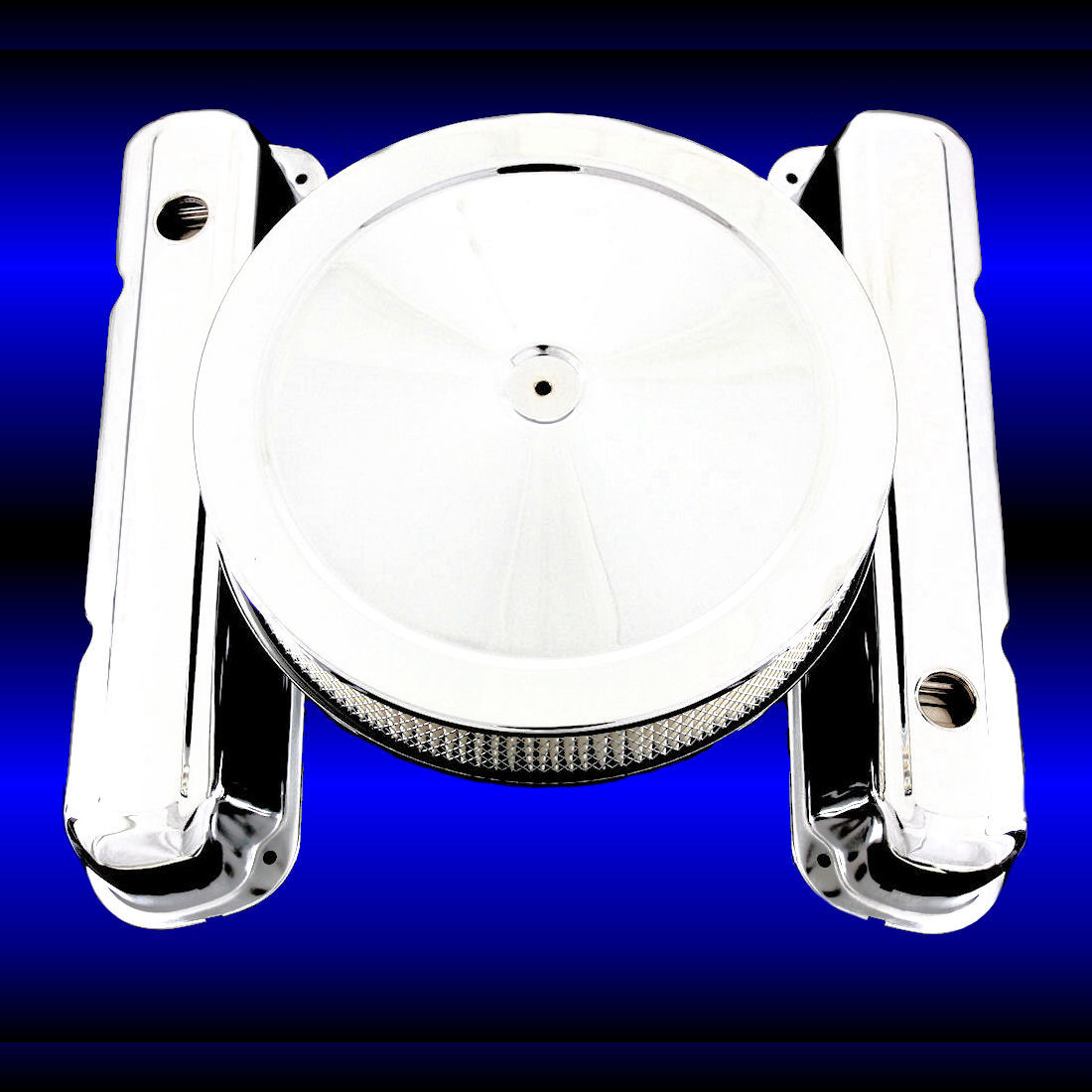 Chrome Valve Covers and Air Cleaner Combo Fits Mopar 318 340 360 Dodge Engines