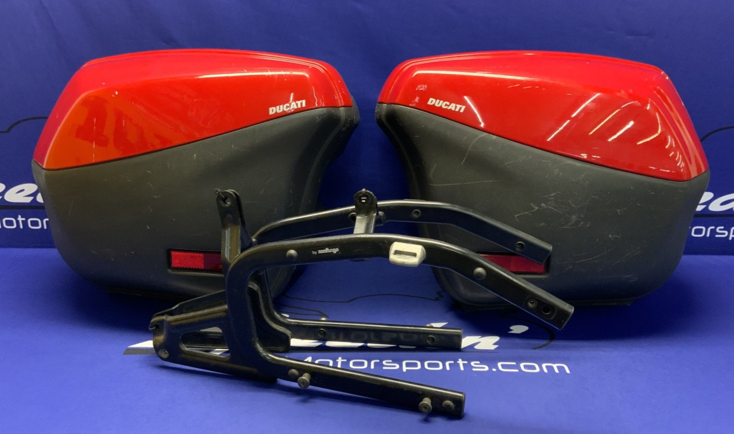 Ducati Saddle Bag Set (Red) STAS 2001-2005 OEM 69810151A/6981016A