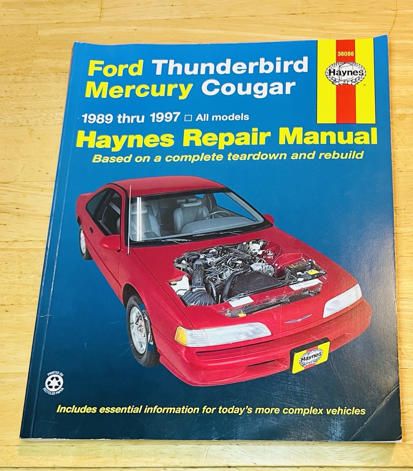 HAYNES 36086 FORD THUNDERBIRD MERCURY 1989--1997 REPAIR MANUAL UPC: 038345017254