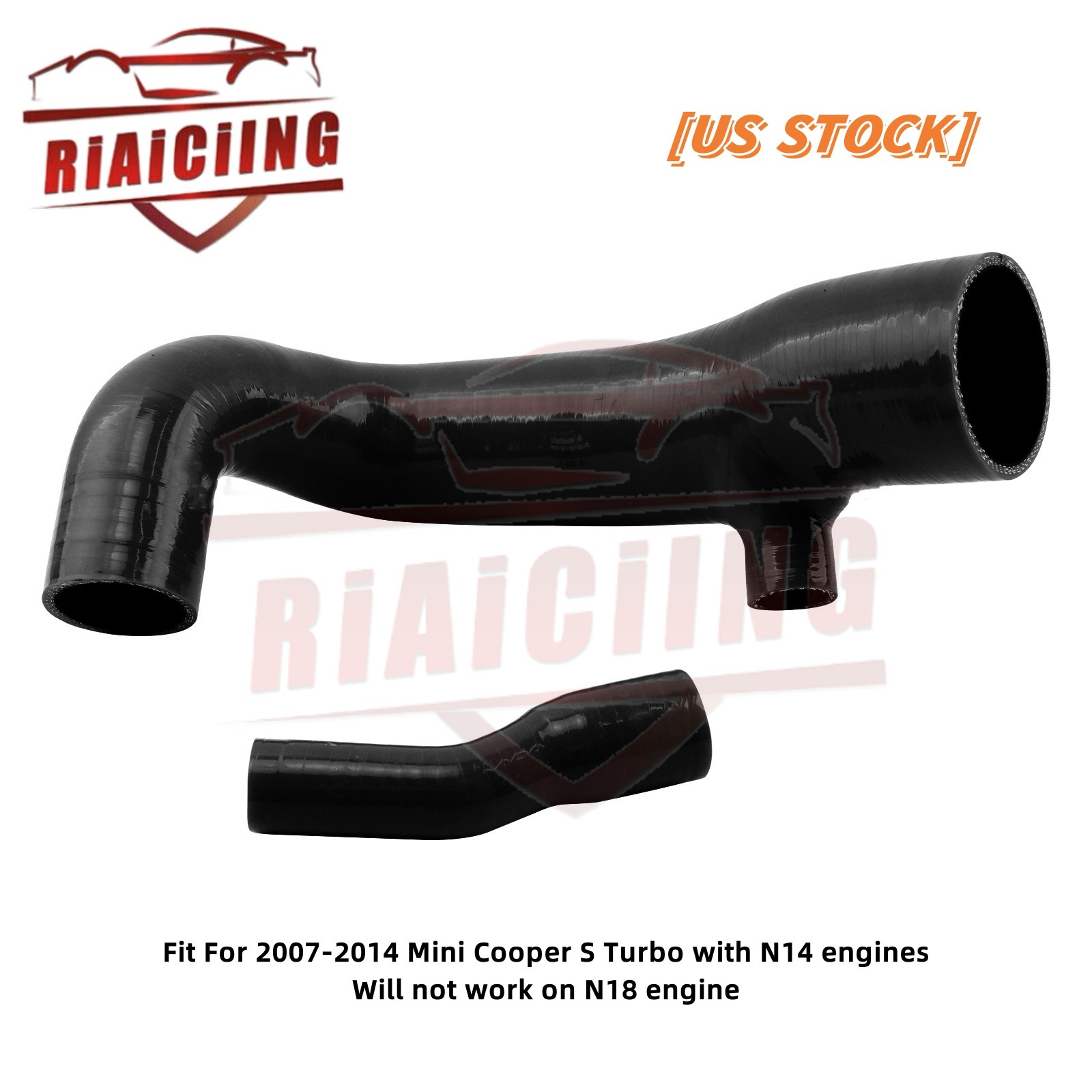 NEW Silicone Air Intake Inlet Hose For 07-14 Mini Cooper S N14 R55 R56 R57 Black