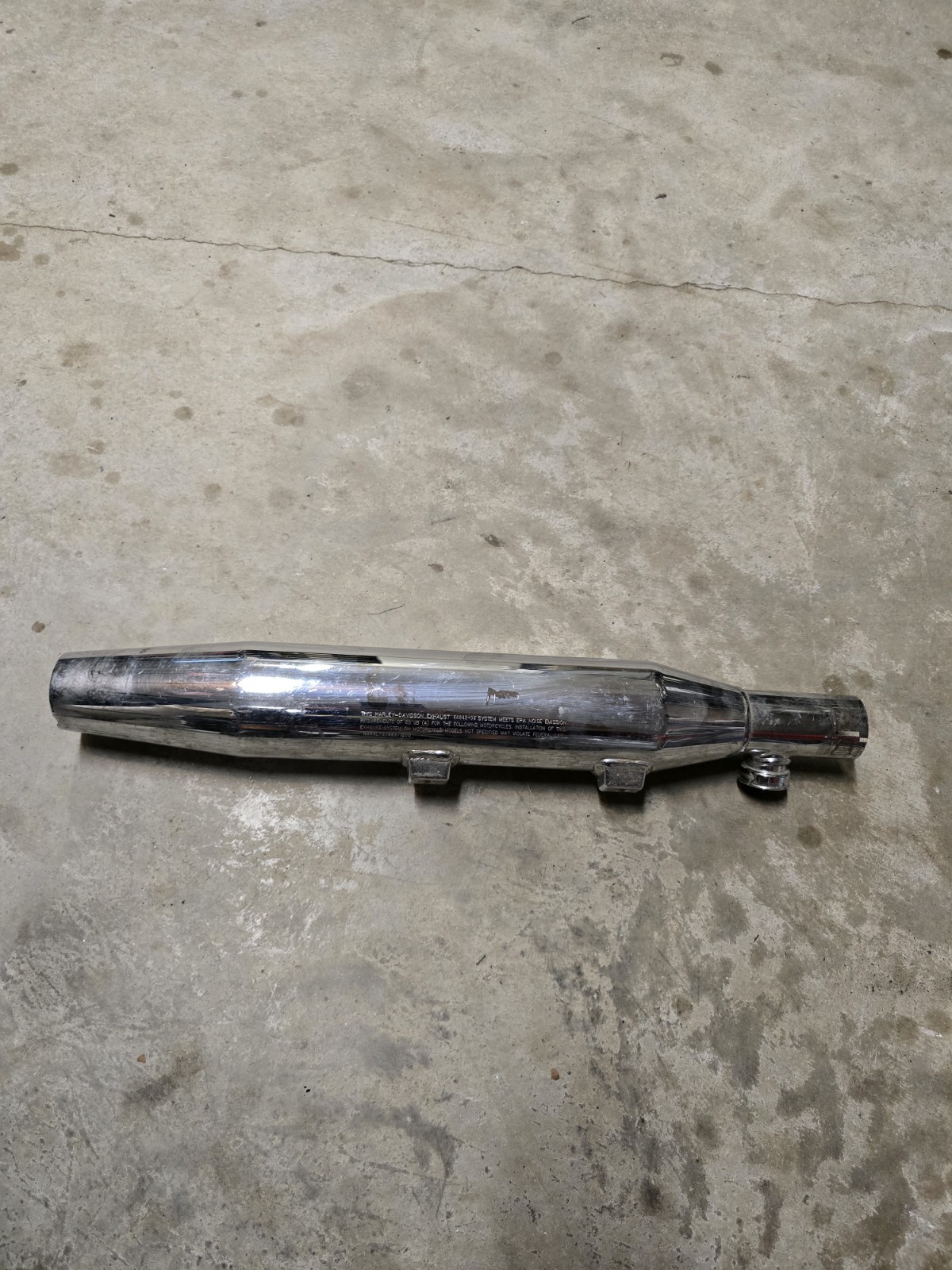 OEM Used Harley Davidson Sportster 883/1200 Silver Muffler 64842-04