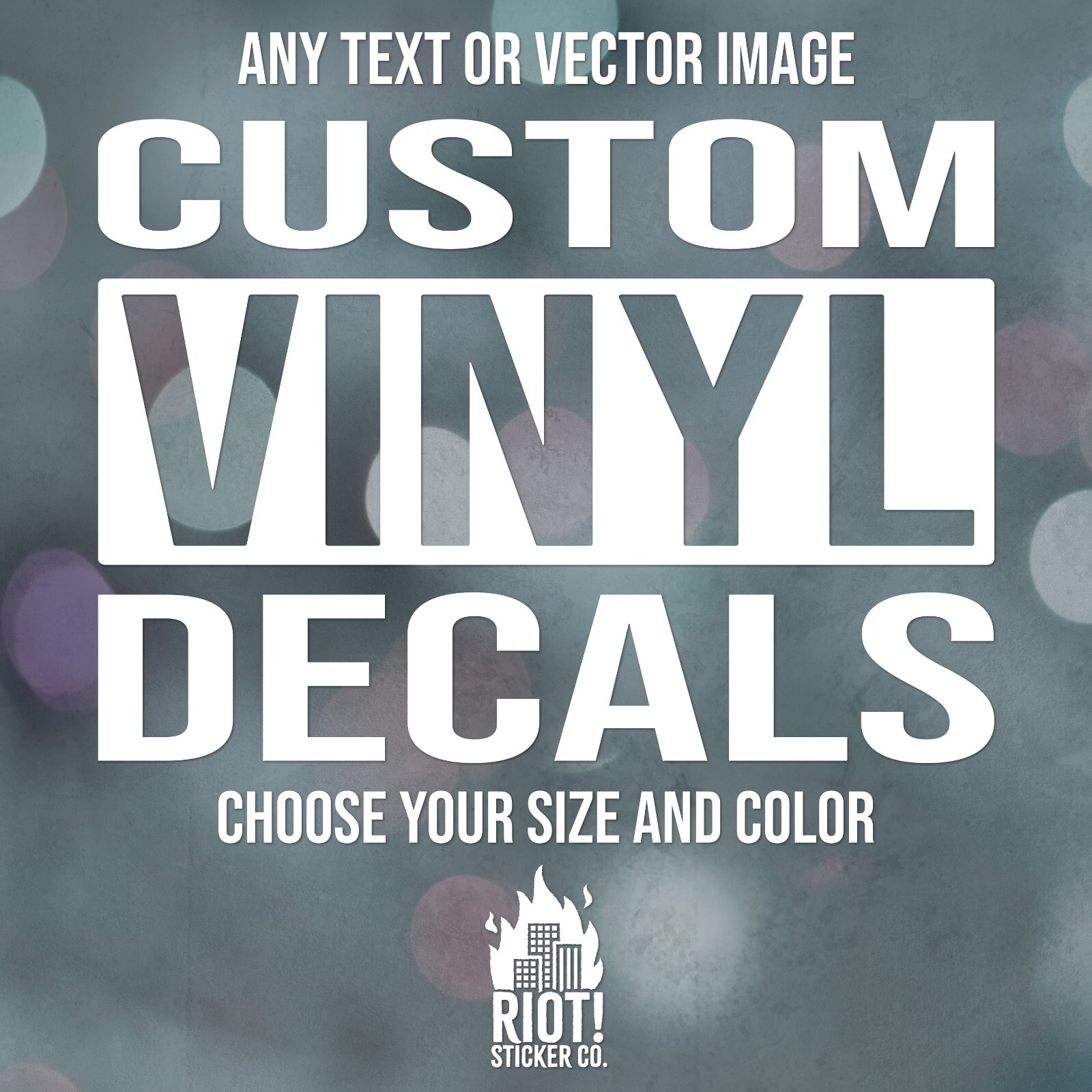 Custom Vinyl Decal - Create Your Own Decal for Cars, Drinkware, Custom Lettering