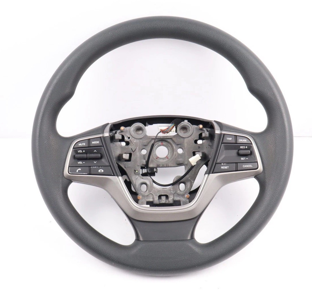 2018-2022 HYUNDAI ACCENT DRIVER STEERING WHEEL W/AUDIO CRUISE CONTROL SWITCH OEM 2018-2022 HYUNDAI ACCENT DRIVER STEERING WHEEL W/AUDIO CRUISE CONTROL SWITCH OEM