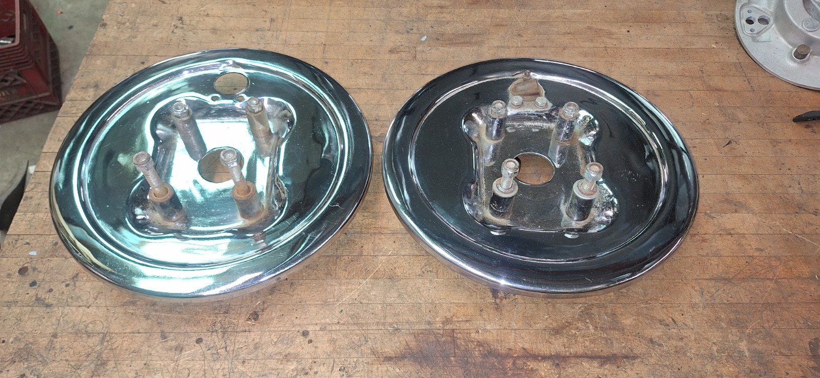 Ford LINCOLN Brake BACKING PLATES JUICE BRAKES Old Chrome Hotrod Speedster Racer Ford LINCOLN Brake BACKING PLATES JUICE BRAKES Old Chrome Hotrod Speedster Racer
