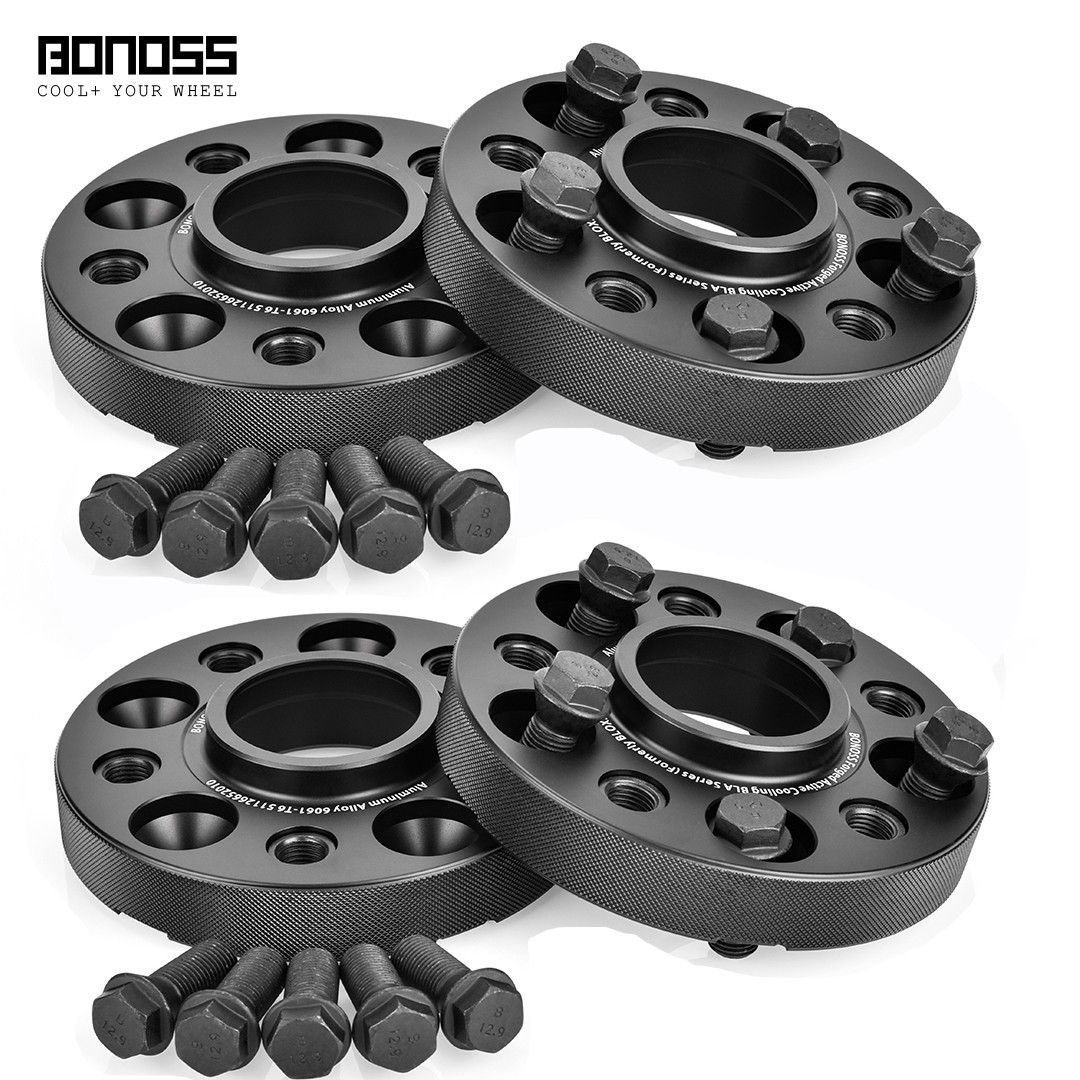4x25mm BONOSS Wheel Spacers for Mercedes-Benz CLK SLK Class 5x112 CB66.5 M12x1.5