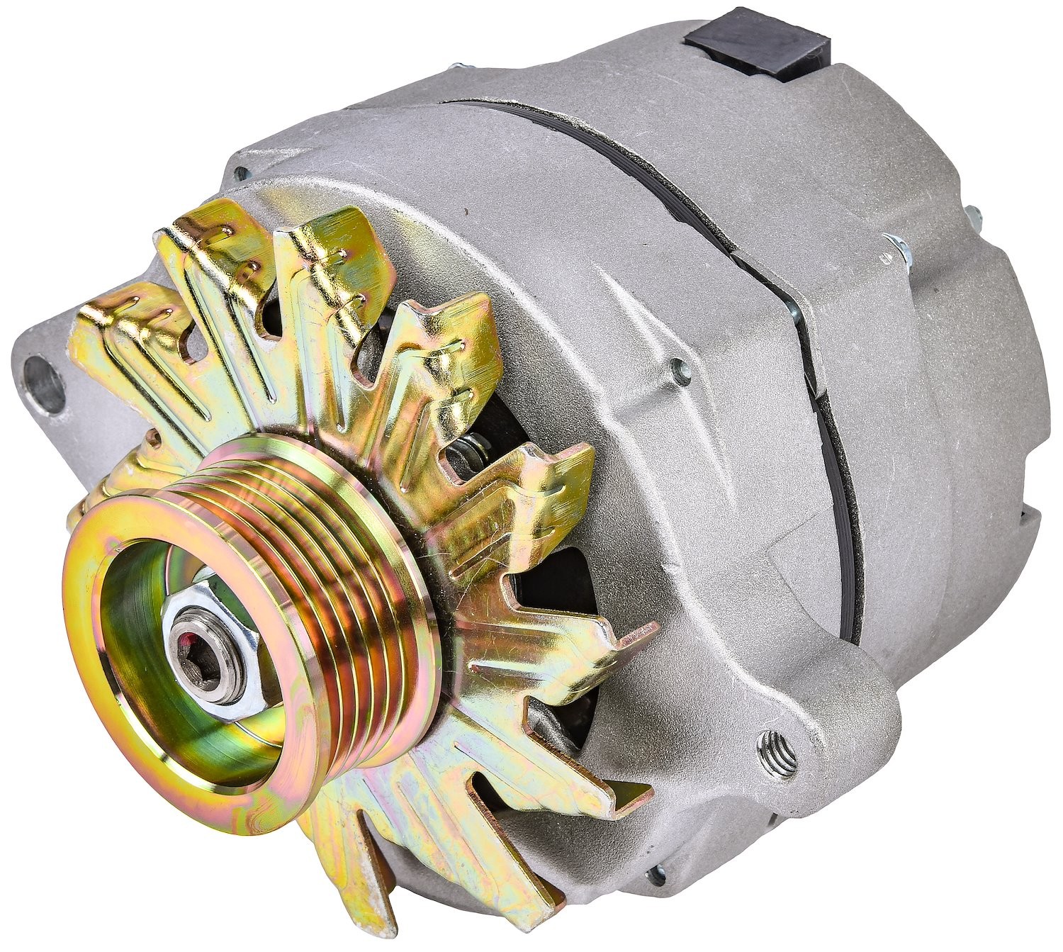 JEGS Ford 1-Wire Alternator, 140 Amp Output with Serpentine Belt Pulley