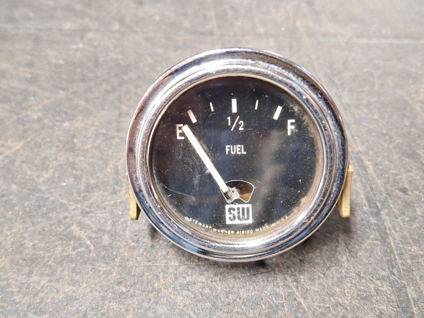1964STEWART WARNER FUEL GAUGE Vintage SPEEDSTER HOT RAT ROD FORD 6 VOLT 1964STEWART WARNER FUEL GAUGE Vintage SPEEDSTER HOT RAT ROD FORD 6 VOLT
