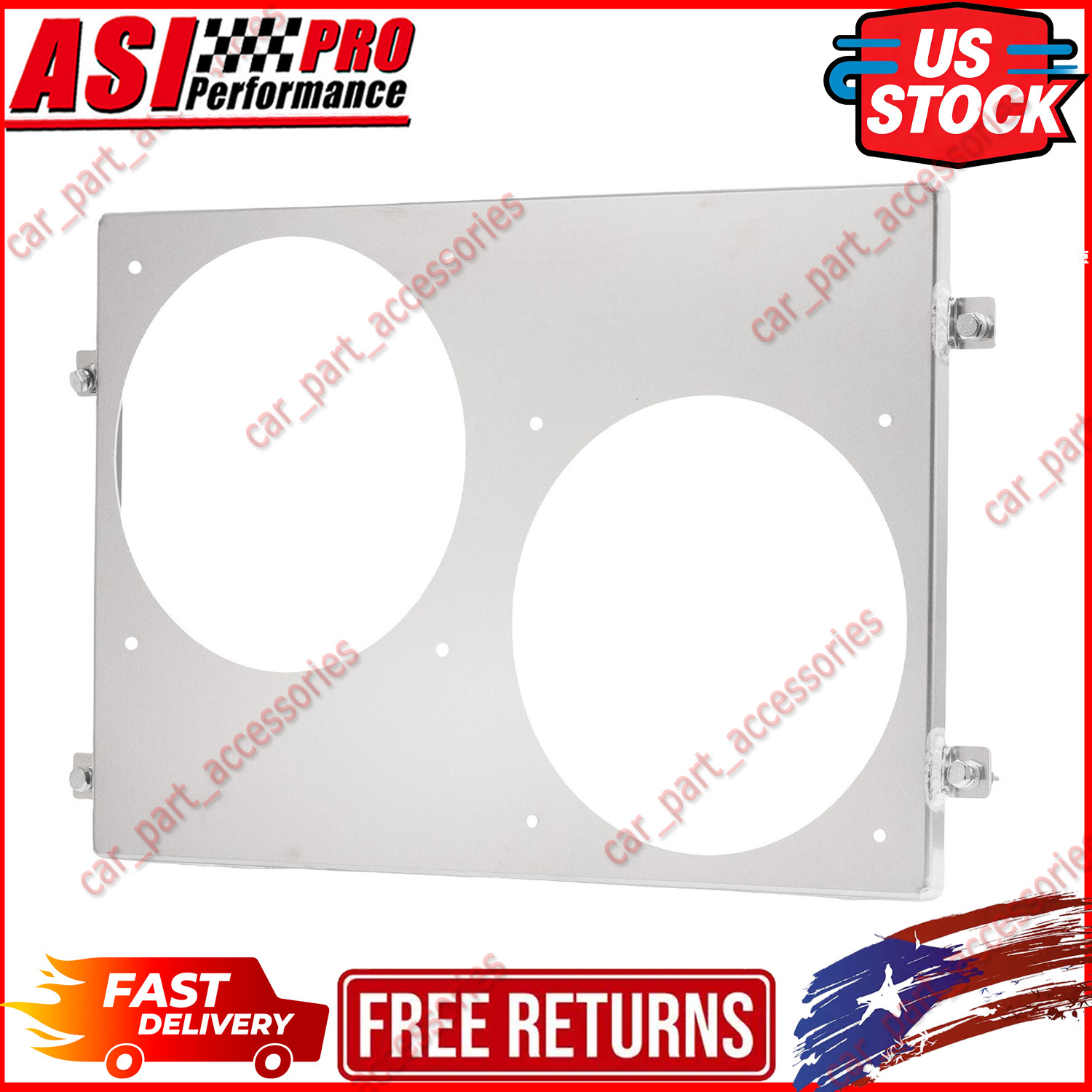 Aluminum Shroud Fit 1967-69 70 Ford Mustang /Mercury Cougar 24\