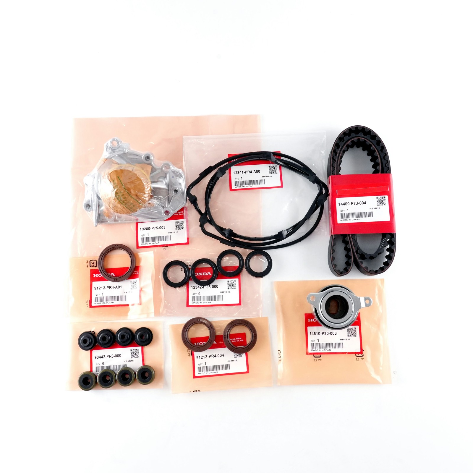 OEM Timing Belt Water Pump Kit For Honda 96-01 Acura Honda CRV 2.0L B18B1 B20B4
