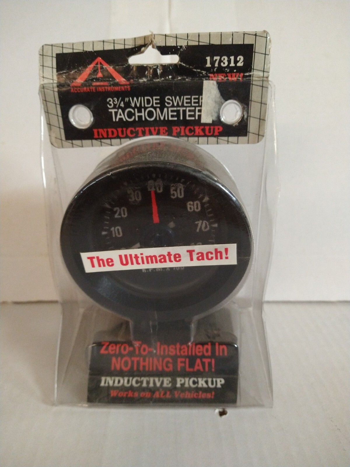 3-3/4 Inch Wide Sweep Tachometer Accurate Instruments 17312 3-3/4 Inch Wide Sweep Tachometer Accurate Instruments 17312