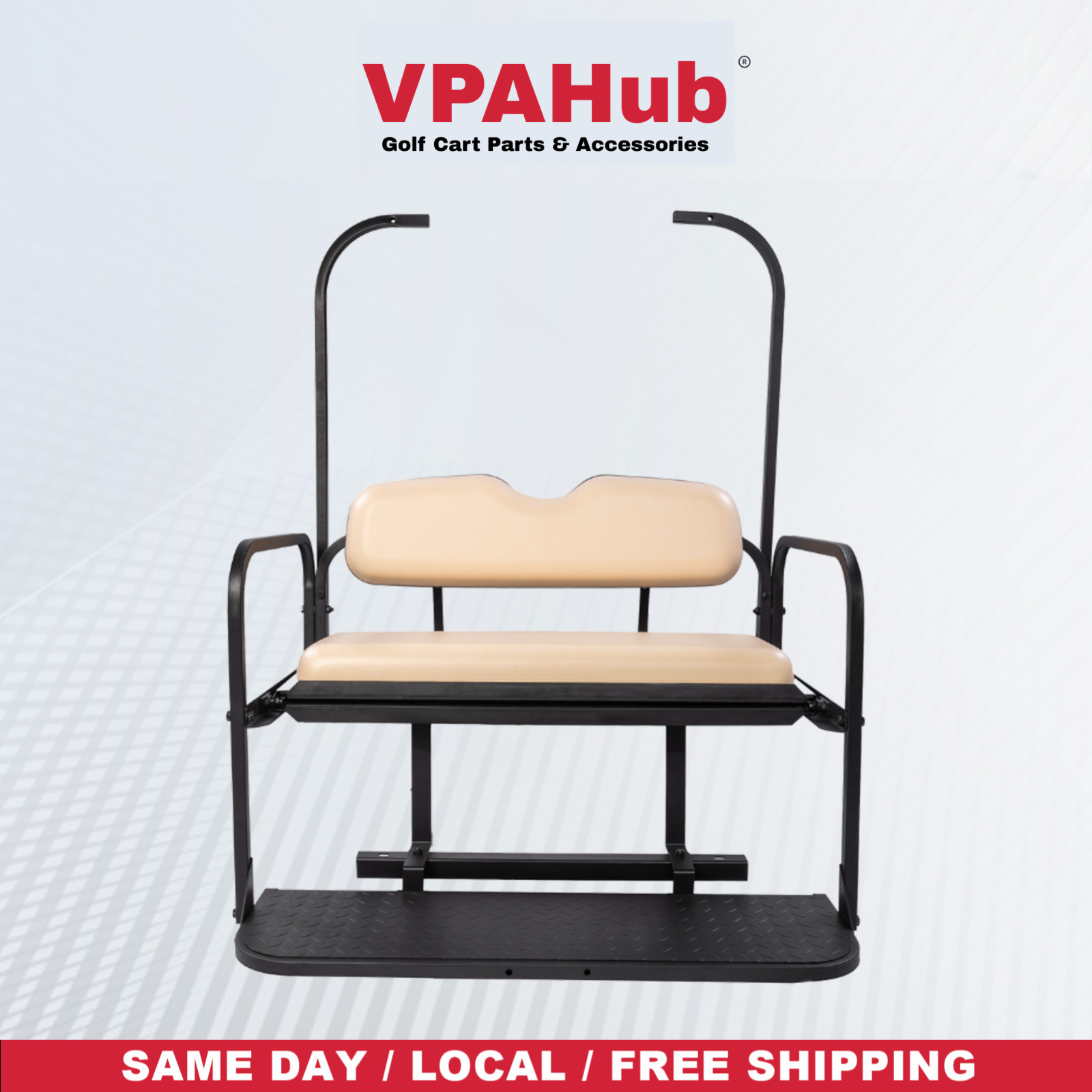 VPAHub Club Car DS Flip Folding Buff Rear Seat Kit, Fit for 1982-2007 Models VPAHub Club Car DS Flip Folding Buff Rear Seat Kit, Fit for 1982-2007 Models