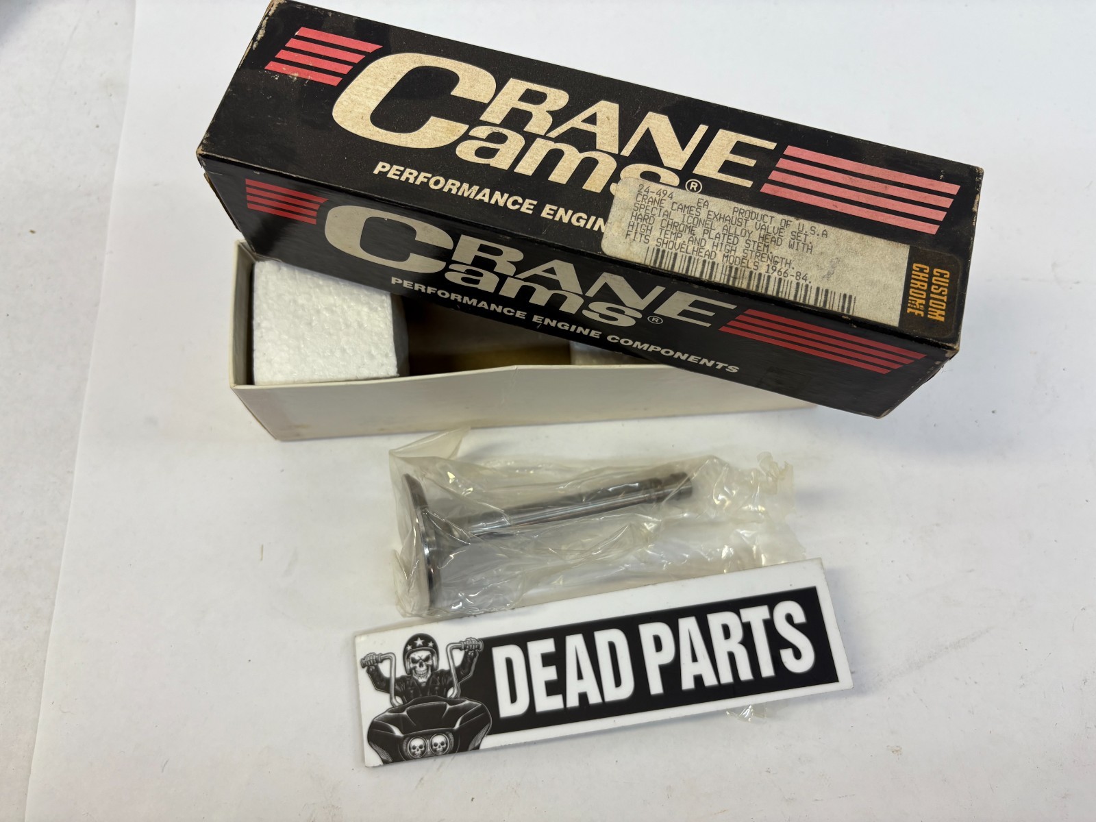 Harley Crane Cams hard chrome alloy exhaust valve 66-84 Shovelhead
