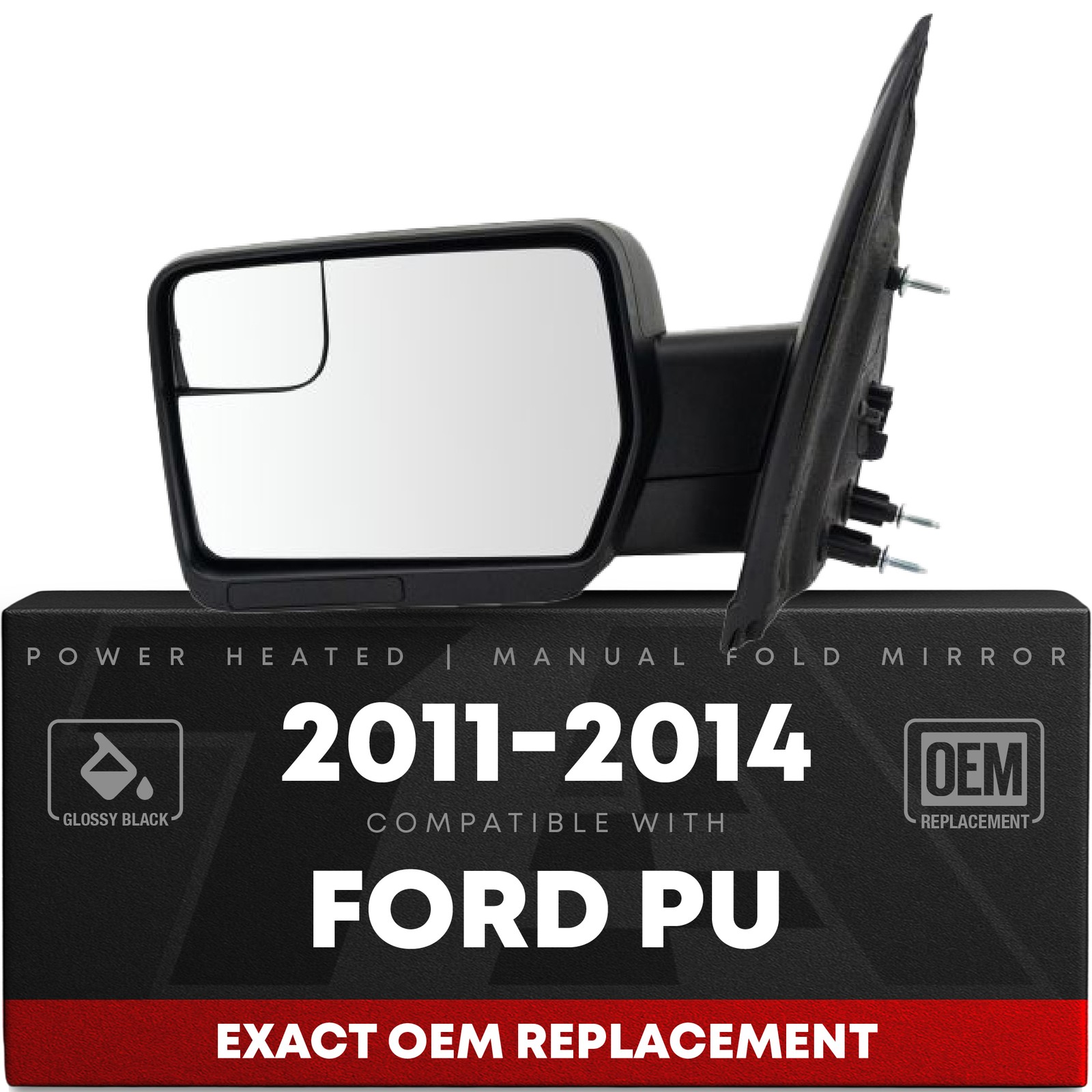 Driver Side Power Side View Mirror with Blind Spot Detection - Compatible wit...