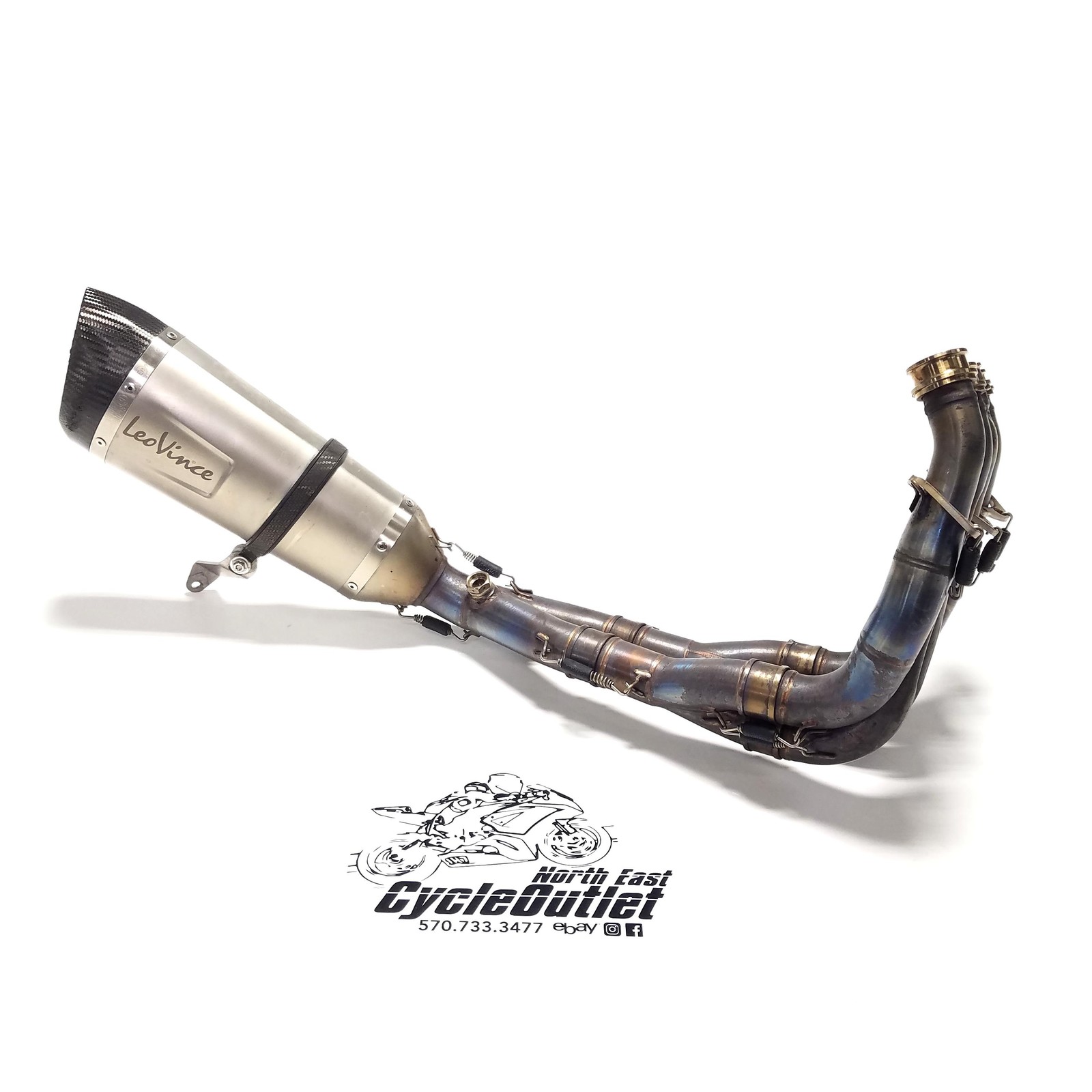 08-16 17-25 YAMAHA YZF R6 LEO VINCE FACTORY S FULL SS EXHAUST SYSTEM HEADERS