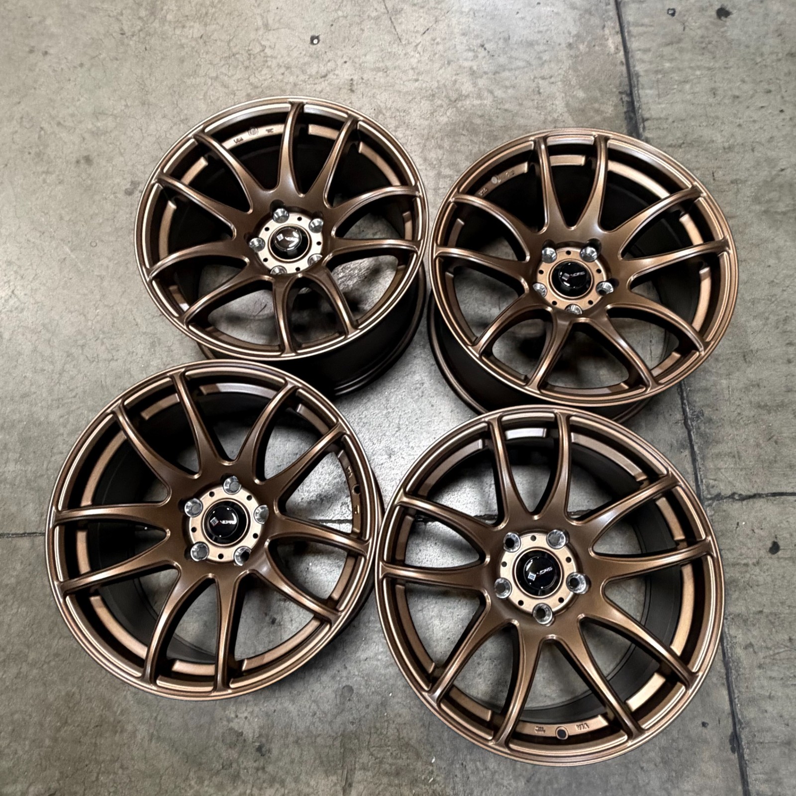 Used 17x9 Vors TR4 5x114.3 30 73.1 Bronze Wheels set-4 Used 17x9 Vors TR4 5x114.3 30 73.1 Bronze Wheels set-4