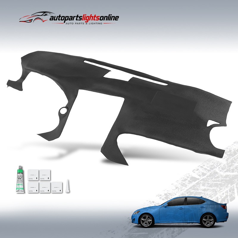 Dashboard Dash Cover Cap Overlay Black For 2006-2013 Lexus IS250 IS350 C Base