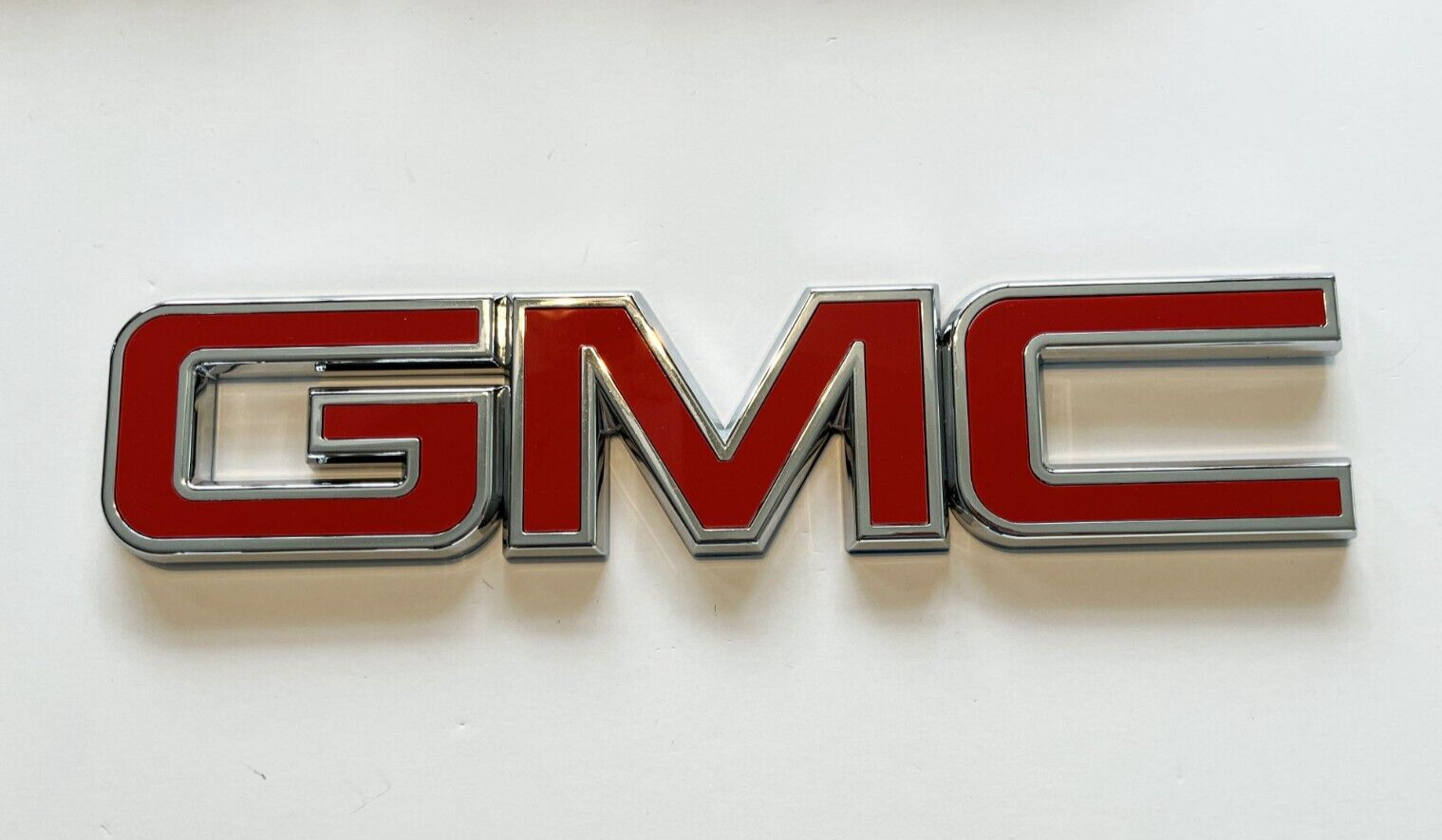 GM Tailgate Emblem Chrome Red for 2015-2019 GMC Sierra 1500 2500HD 3500HD