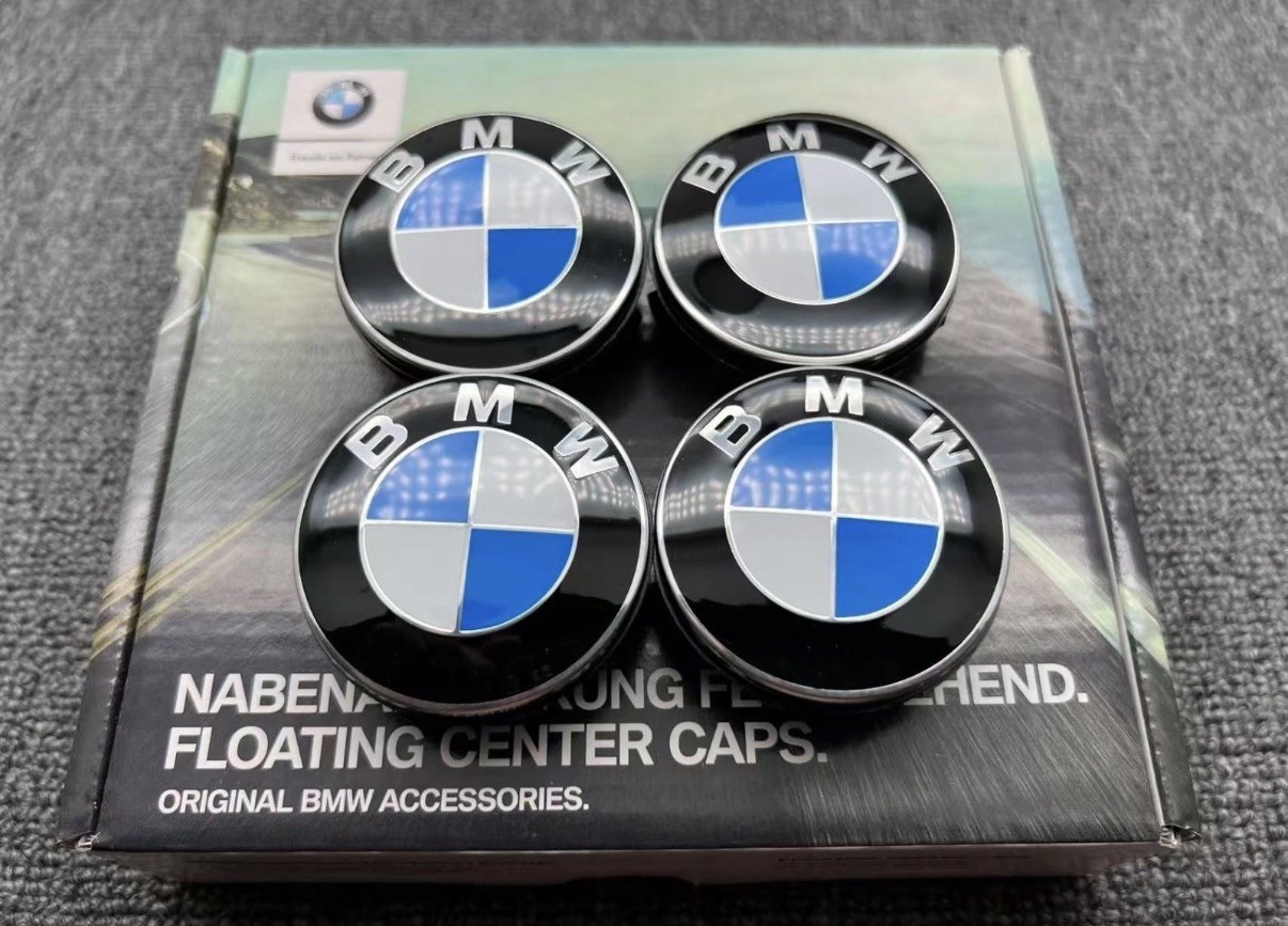 BMW Alloy Wheel Self Leveling Floating Centre Caps 56mm 68mm Hub Cab Set