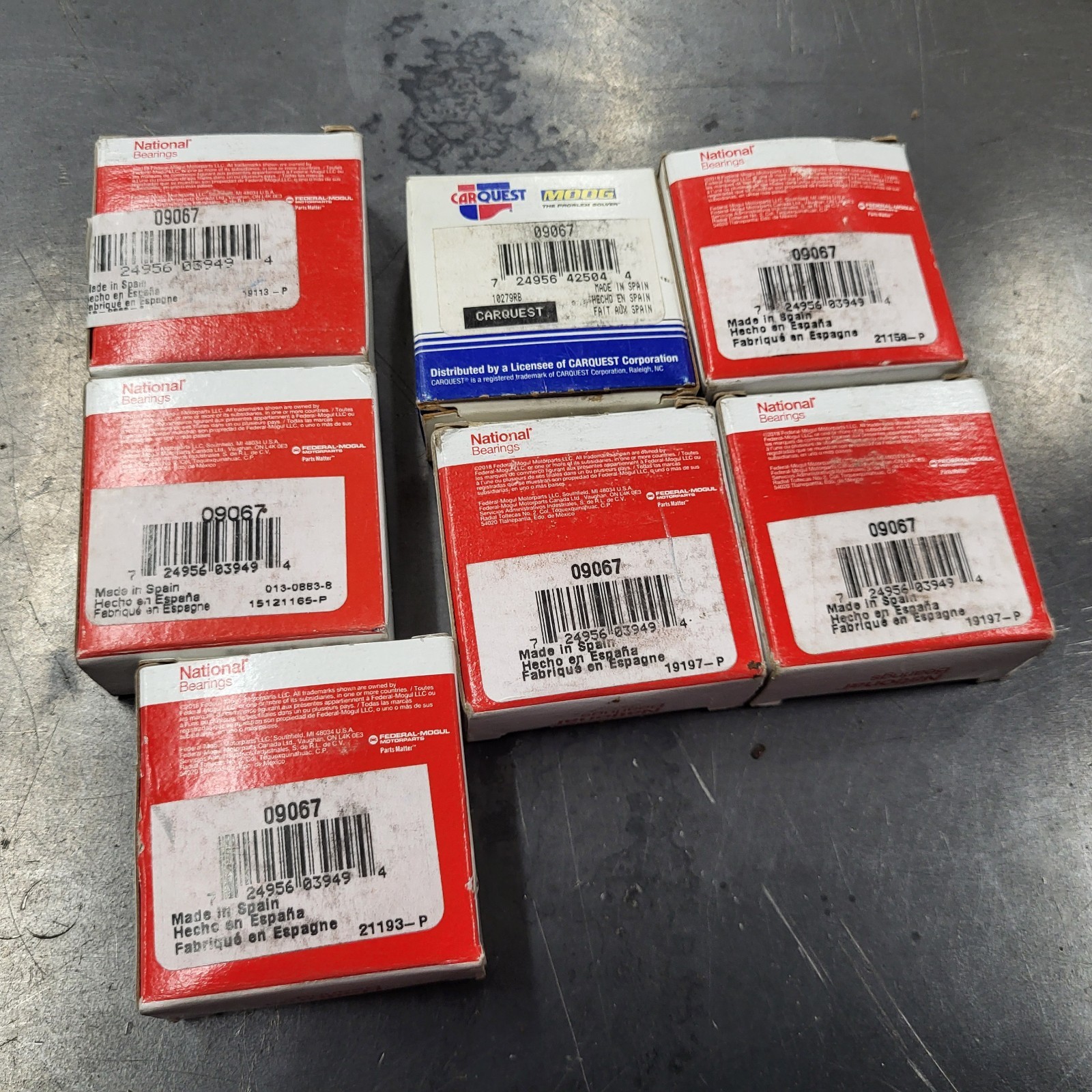 LOT of 7 National 09067 Tapered Roller Bearing – Durable, Precision Engineered LOT of 7 National 09067 Tapered Roller Bearing – Durable, Precision Engineered