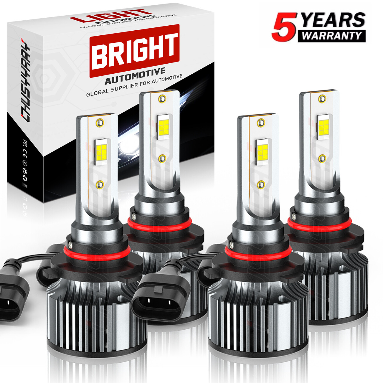 4X 9005+9006 6500K LED Headlight Bulbs High Low Beam For GMC Canyon 2004-2012