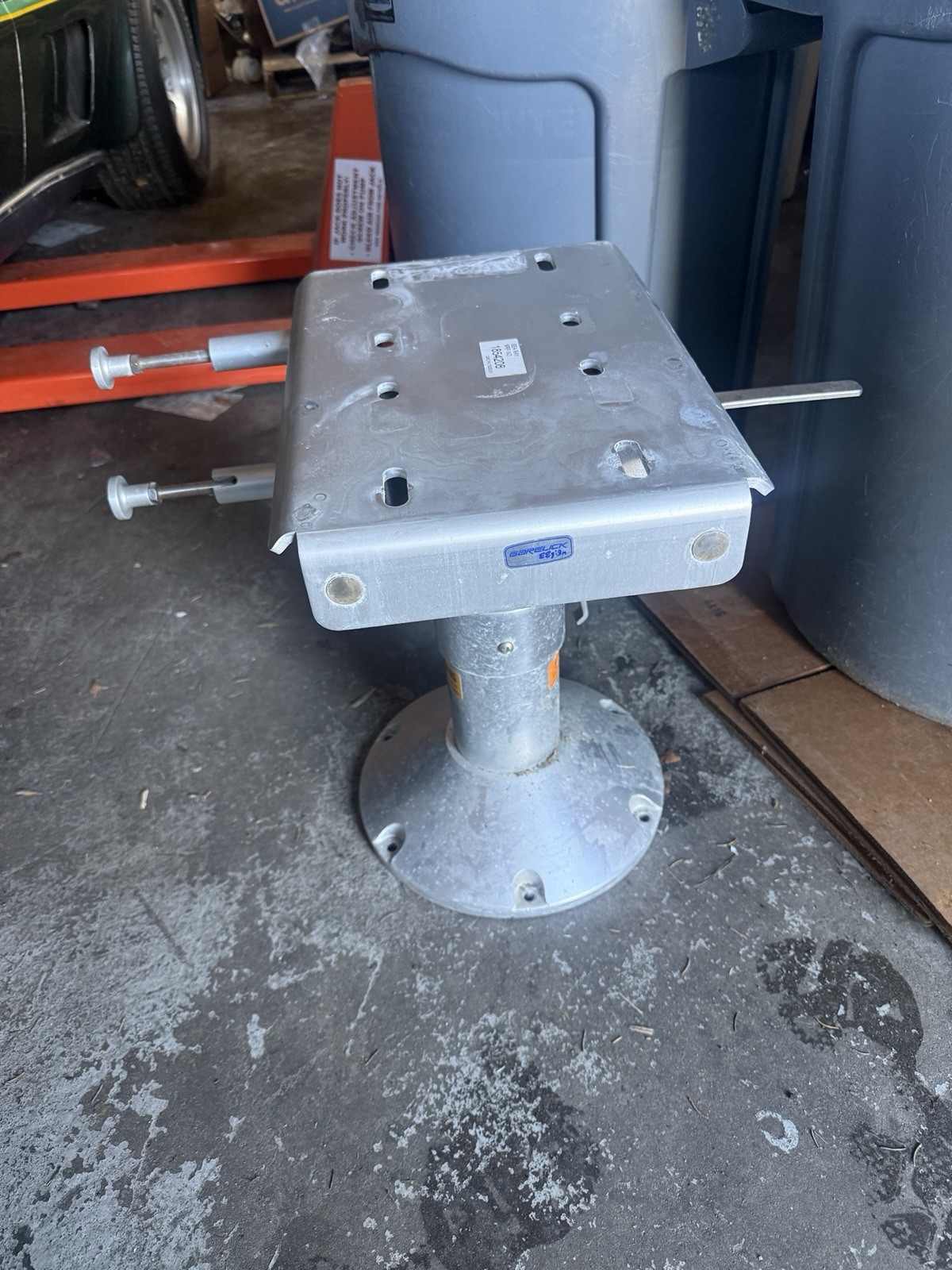 Sea Ray Garelick Boat Seat Pedestal With Slider Hard to Find