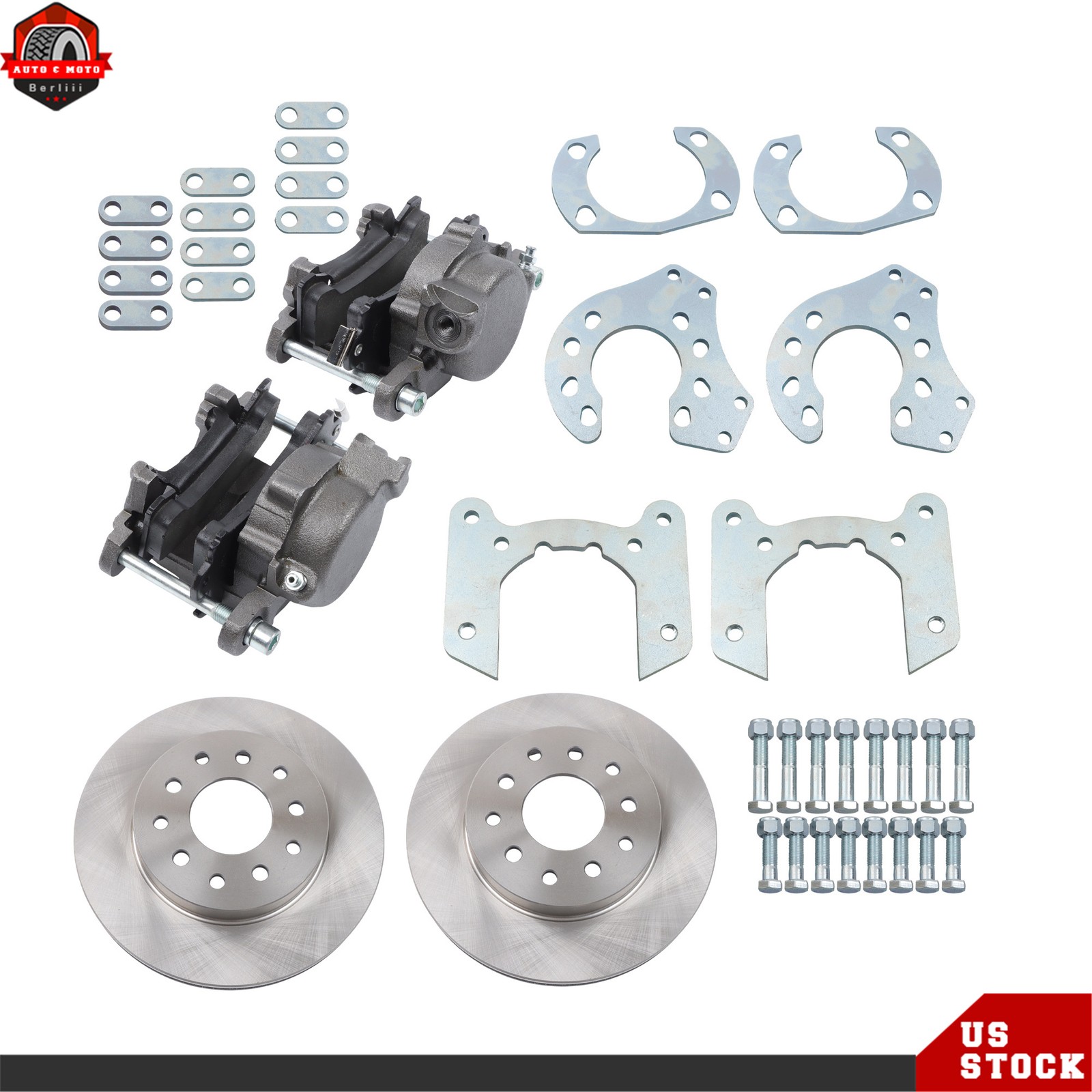 Rear-End Bolt-On Disc Brake Kit Conversion Rearend Universal Kit For Ford 9 Inch