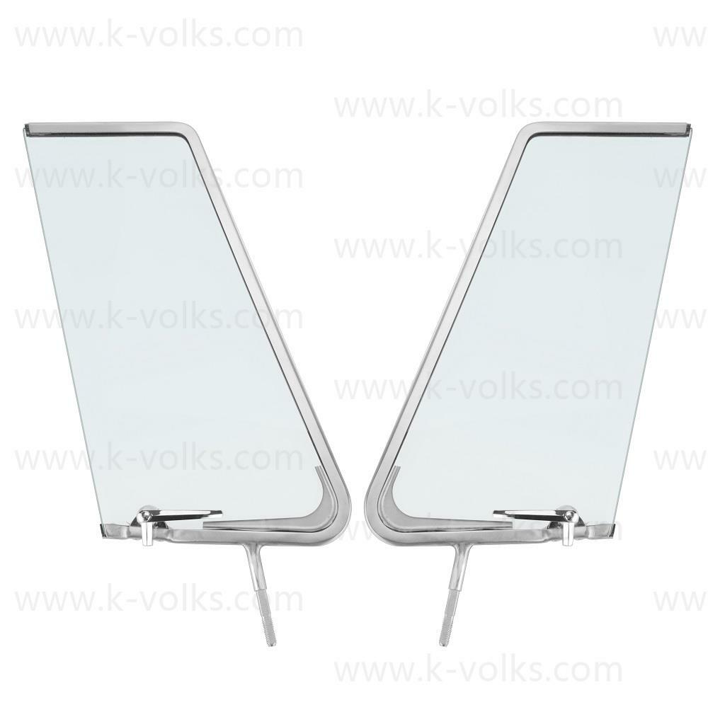 Type 2 Bus Split Screen Vent Window Complet Kits Stainless Steel Pair Left Right