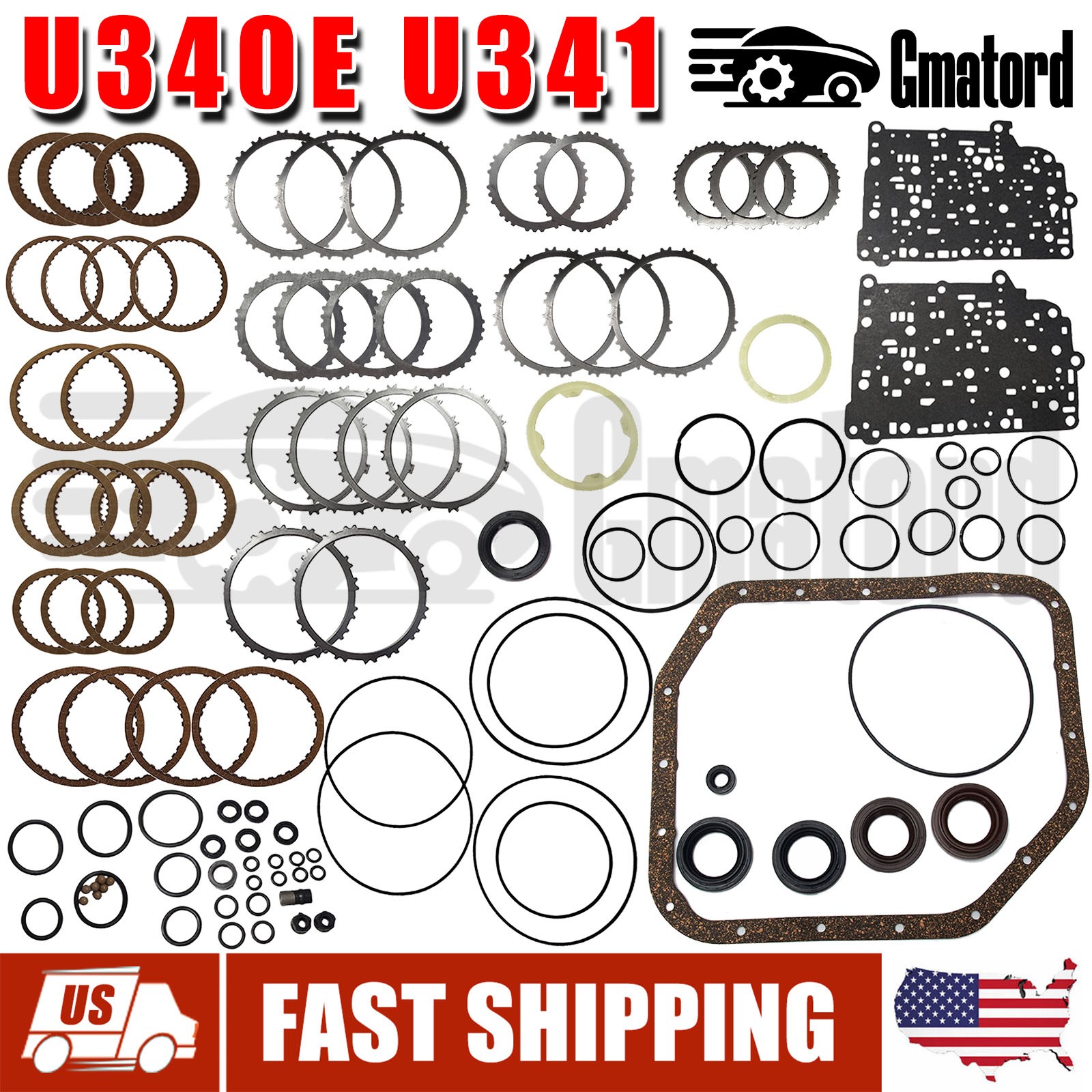 U340E U341E New Transmission Master Rebuild Kit For Toyota Corolla Allion Sienna