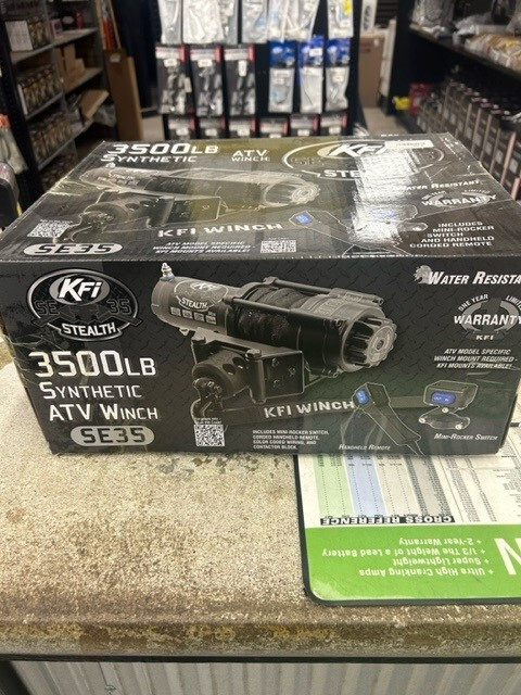 KFI Stealth Winch 3500lbs with Synthetic Cable Open Box KFI Stealth Winch 3500lbs with Synthetic Cable Open Box