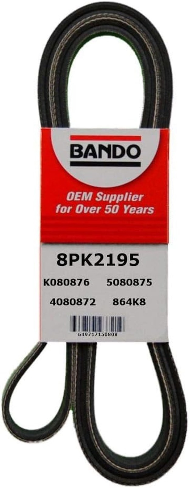 Bando USA 8PK2195 OEM Quality Serpentine Belt