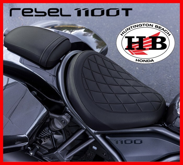 HONDA OEM PASSENGER SEAT & FOOTPEGS BLACK 23-25 REBEL 1100T TOUR 08R70-MLA-A30ZB HONDA OEM PASSENGER SEAT & FOOTPEGS BLACK 23-25 REBEL 1100T TOUR 08R70-MLA-A30ZB