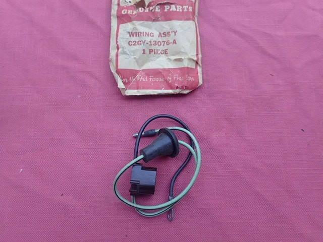 1960-62 Mercury Comet headlight wiring lead, RH, NOS C2GY-13076-A headlamp