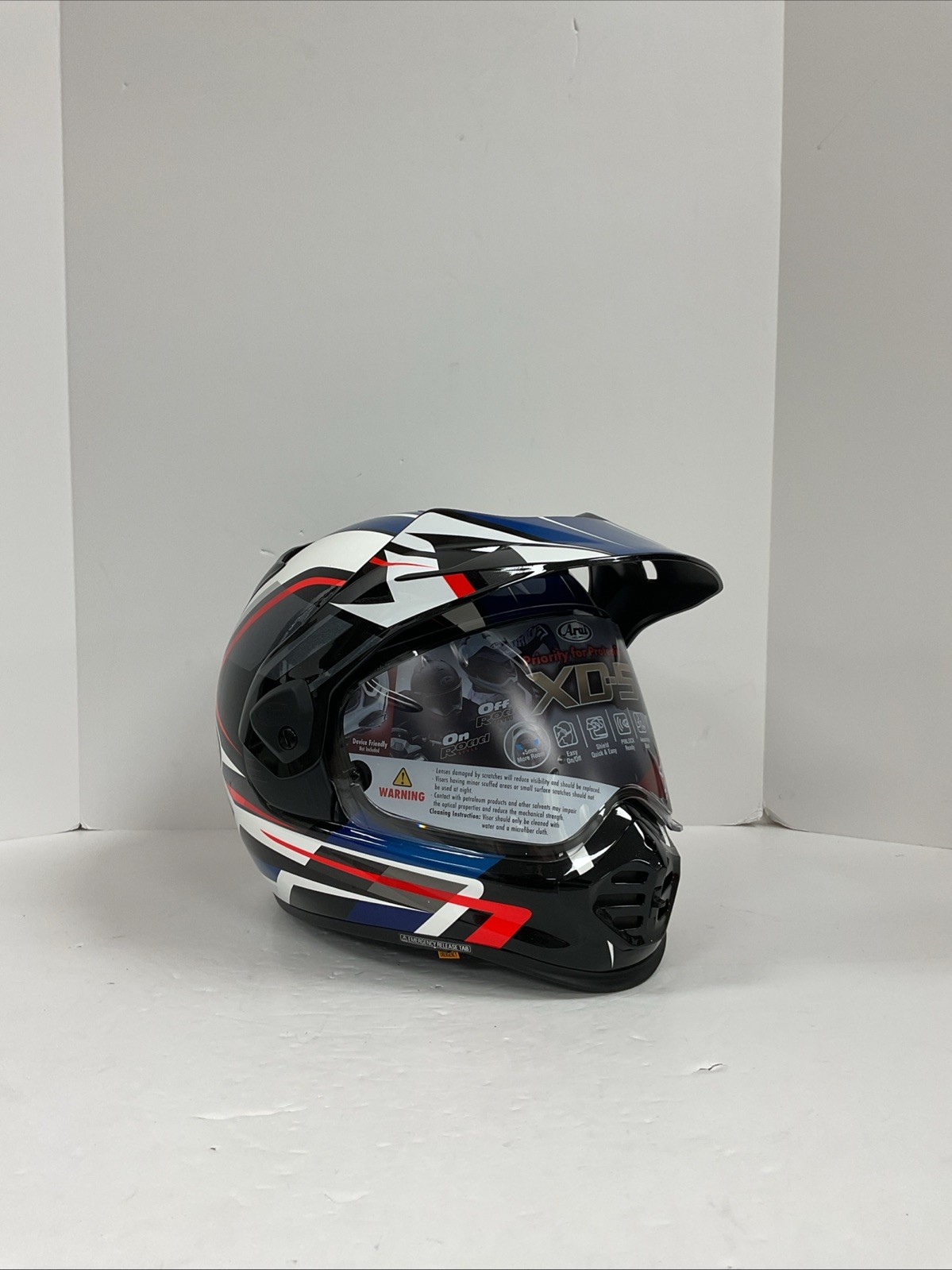 Arai XD-5 Discovery Helmet Blue/Red/White - XL - DAMAGED