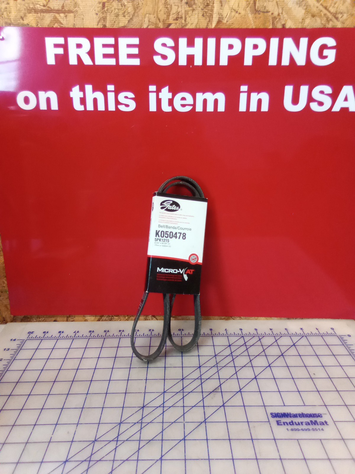 Gates Micro-V AT V-BELT K050478, New Old Stock, 