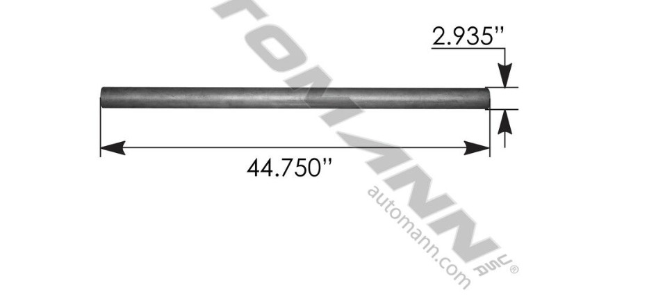 Automann MCT8 Cross Tube Hendrickson 650 Series