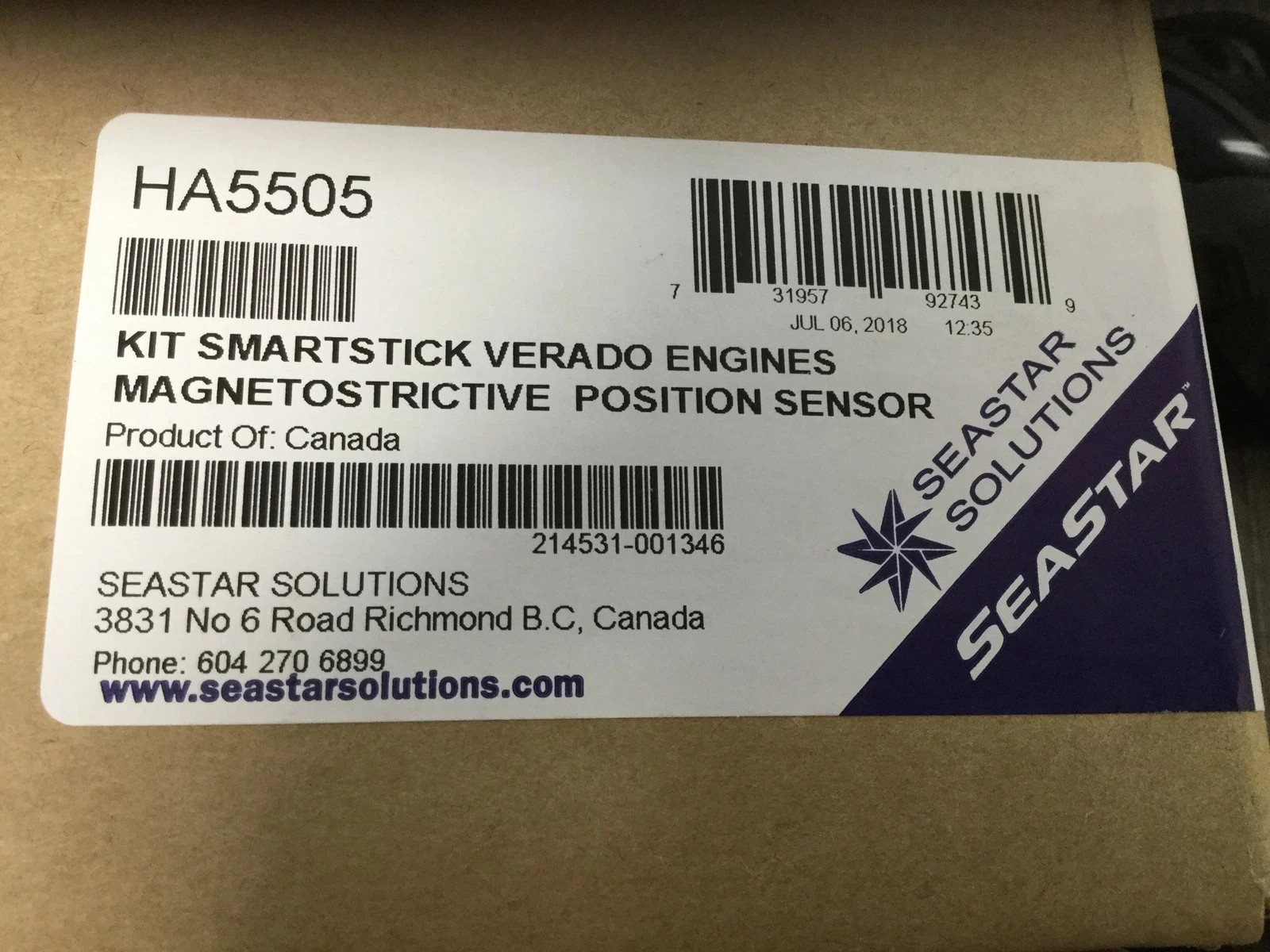 Dometic HA5505 Optimus, Smart Stick Steering Position Sensor For Verado Engines