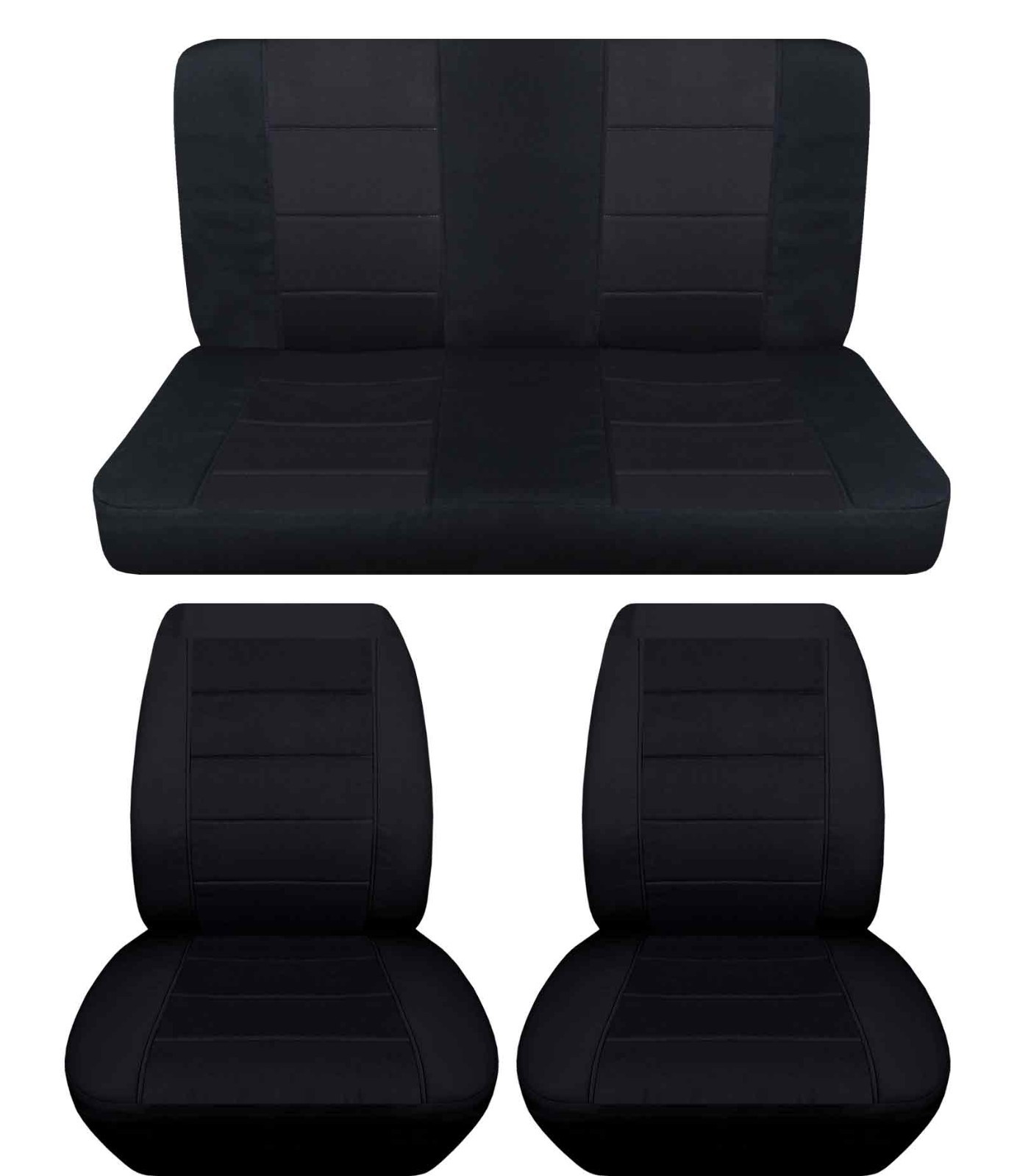 Fits 1970 to 1977 Ford Maverick 2door front buckets and Rear bench seat covers