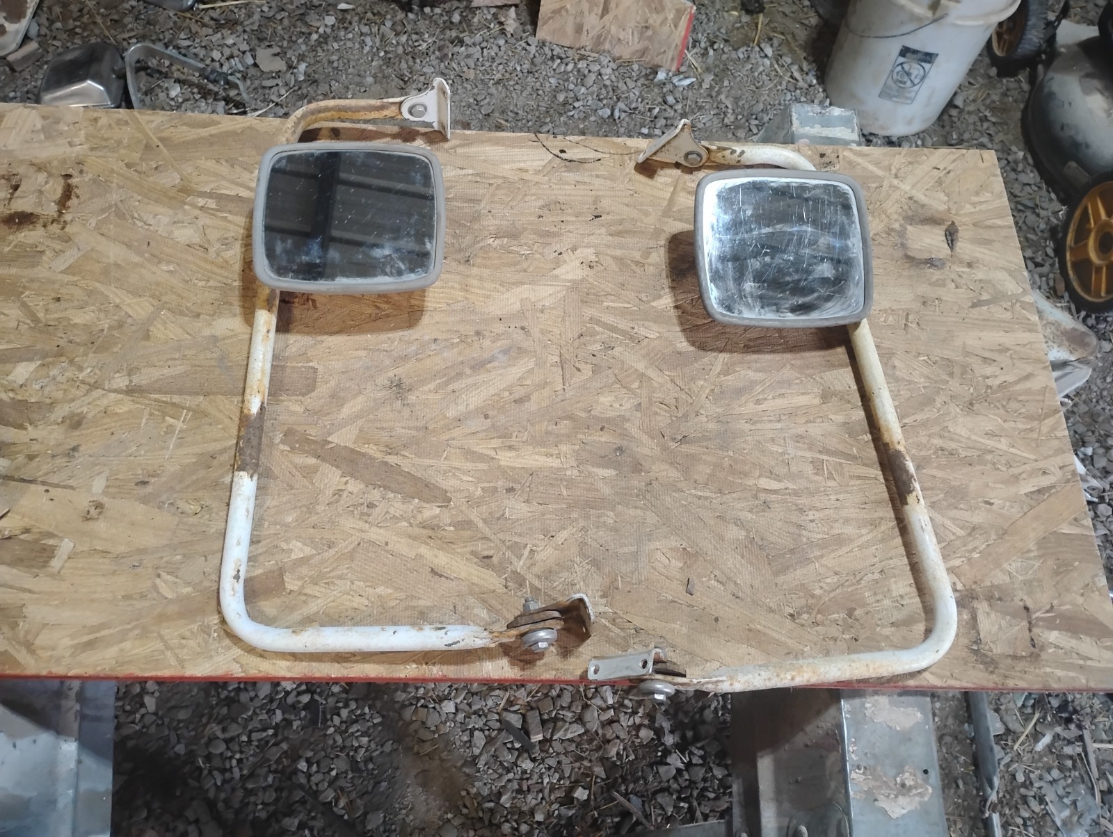 NORS New Universal Outside Mirror Set Velvac Econoline GMC Chevrolet Van