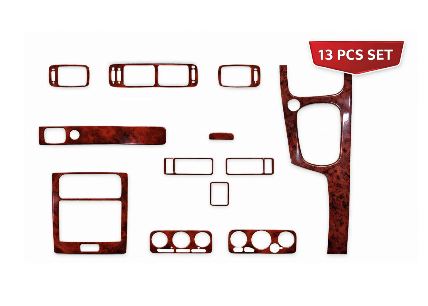 Wood Look Dash Trim Kit Set for 1997-2003 Volvo C70 Auto Interior Panel