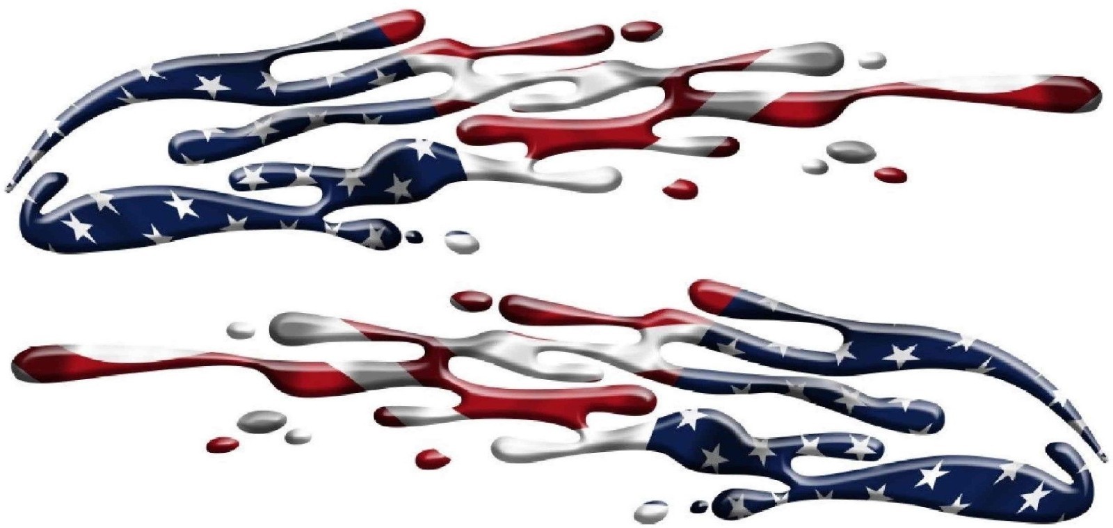 Vehicle Auto Boat Car Truck Racing Graphics Decals Stickers Flames Art Flag 60\
