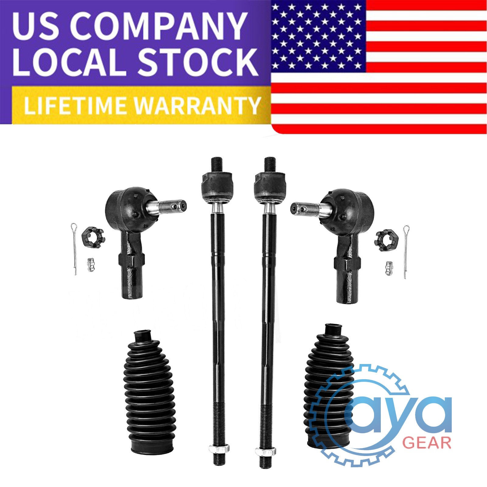 Font Inner Outer Tie Rods Boot for Lexus ES300 Toyota Camry Avalon Sienna Solara