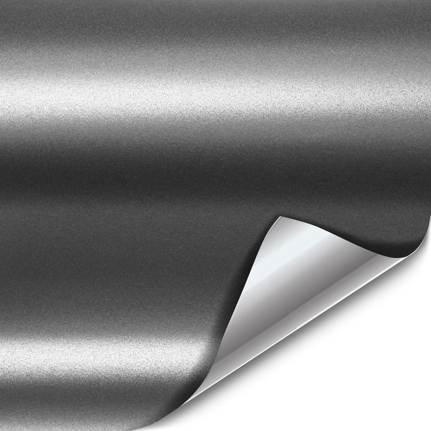 Satin Metallic Charcoal Grey Vinyl Wrap 25ft x 59