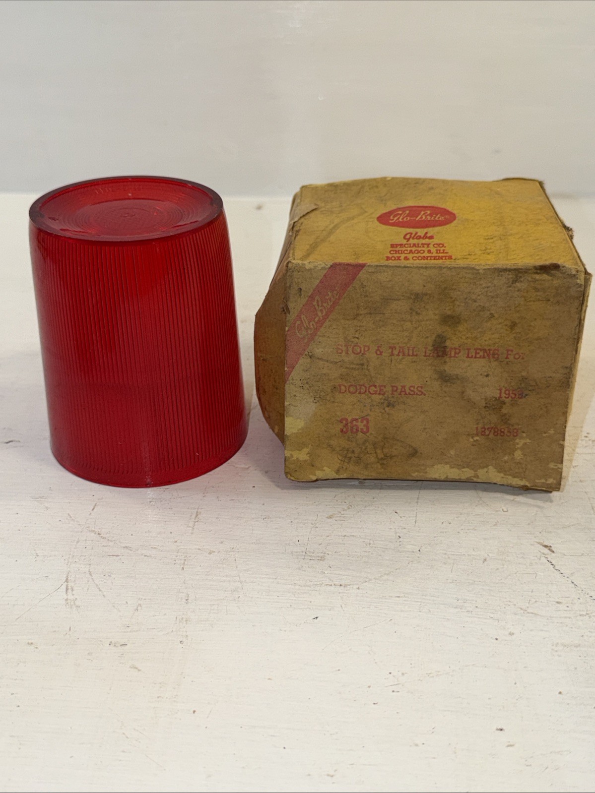 NOS NORS Glo Brite 1959 Dodge Passenger Stop Tail Light Lamp Lens Mopar 1878858 NOS NORS Glo Brite 1959 Dodge Passenger Stop Tail Light Lamp Lens Mopar 1878858