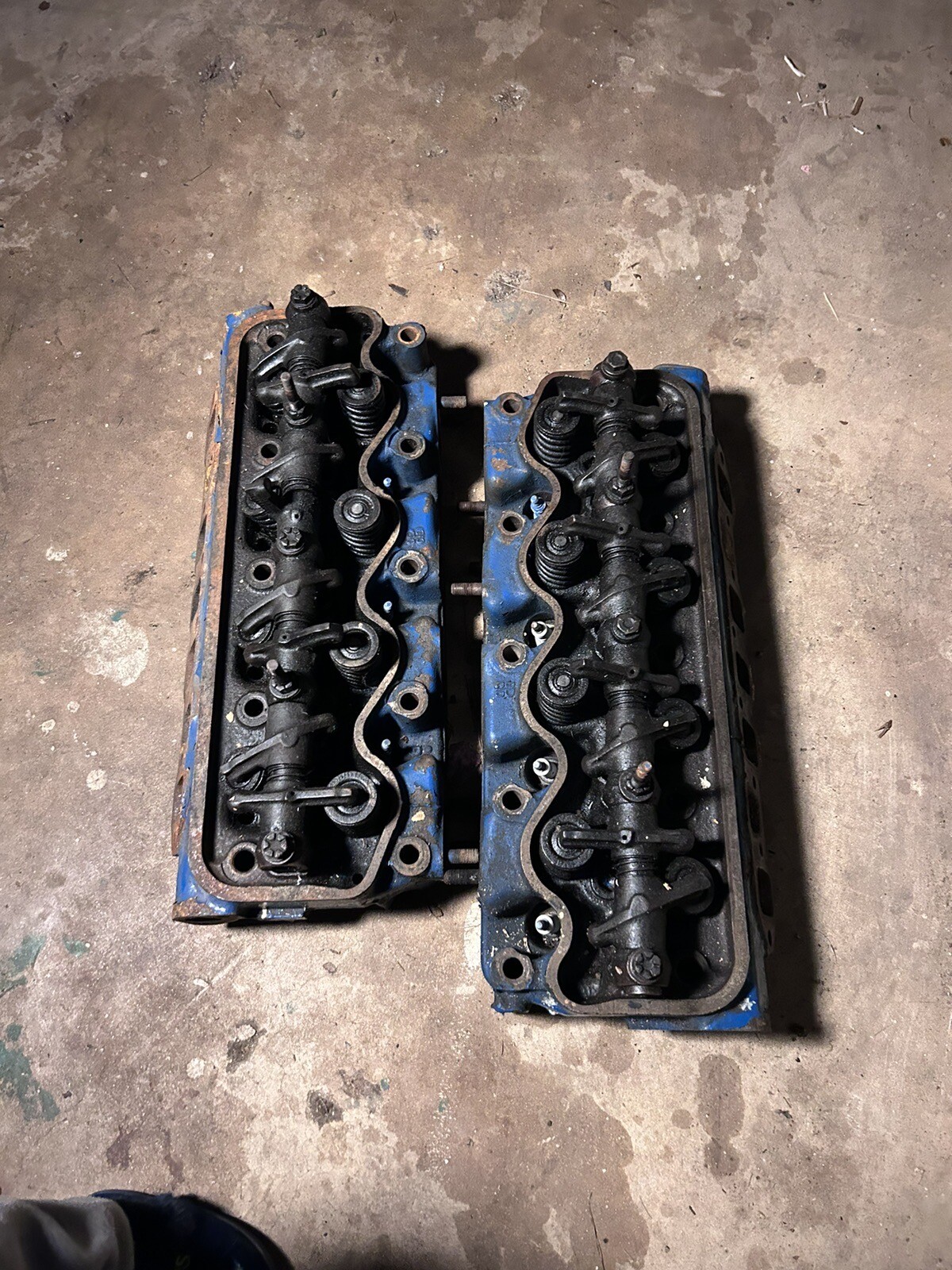 1957 Dodge 325 Poly Complete Engine Heads With Valve Train 1957 Dodge 325 Poly Complete Engine Heads With Valve Train