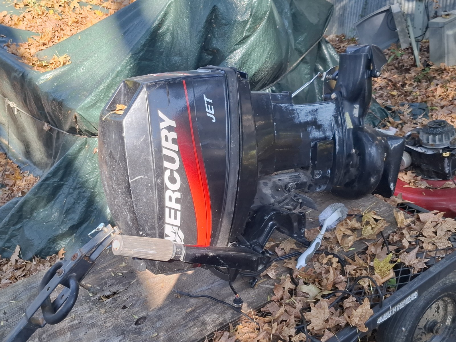 Mercury 20 HP Jet Outboard Motor 2 Stroke Boat Engine 20HPUsed