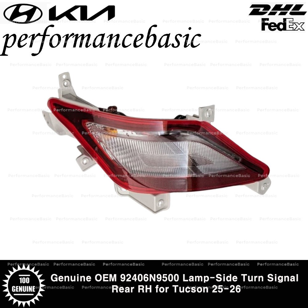Genuine OEM 92406N9500 Lamp-Side Turn Signal Rear RH for Tucson 25-26
