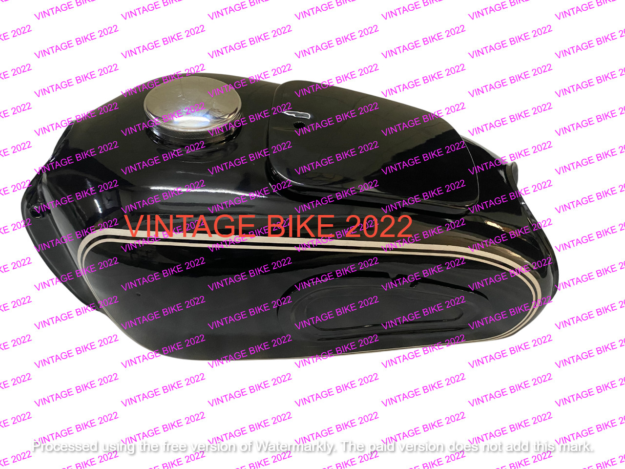 BMW R26 1956-60 R27 1960-1966 BLACK STEEL GAS FUEL PETROL TANK + CAP /FIT FOR