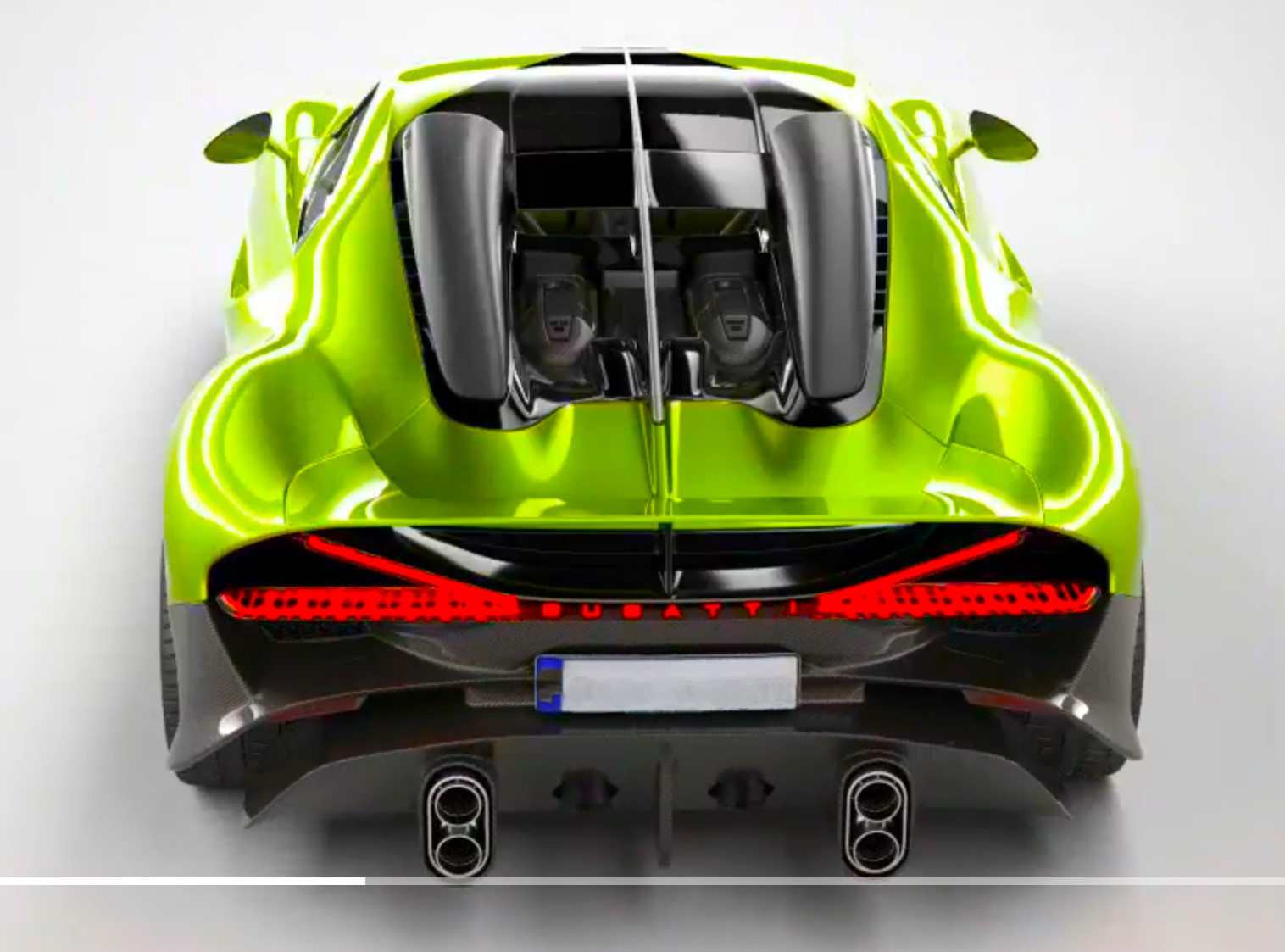 Bugatti Concept Car HyperCar SuperCar w/Orig. Rims/Wheels Custom 1:18SCALE MODEL